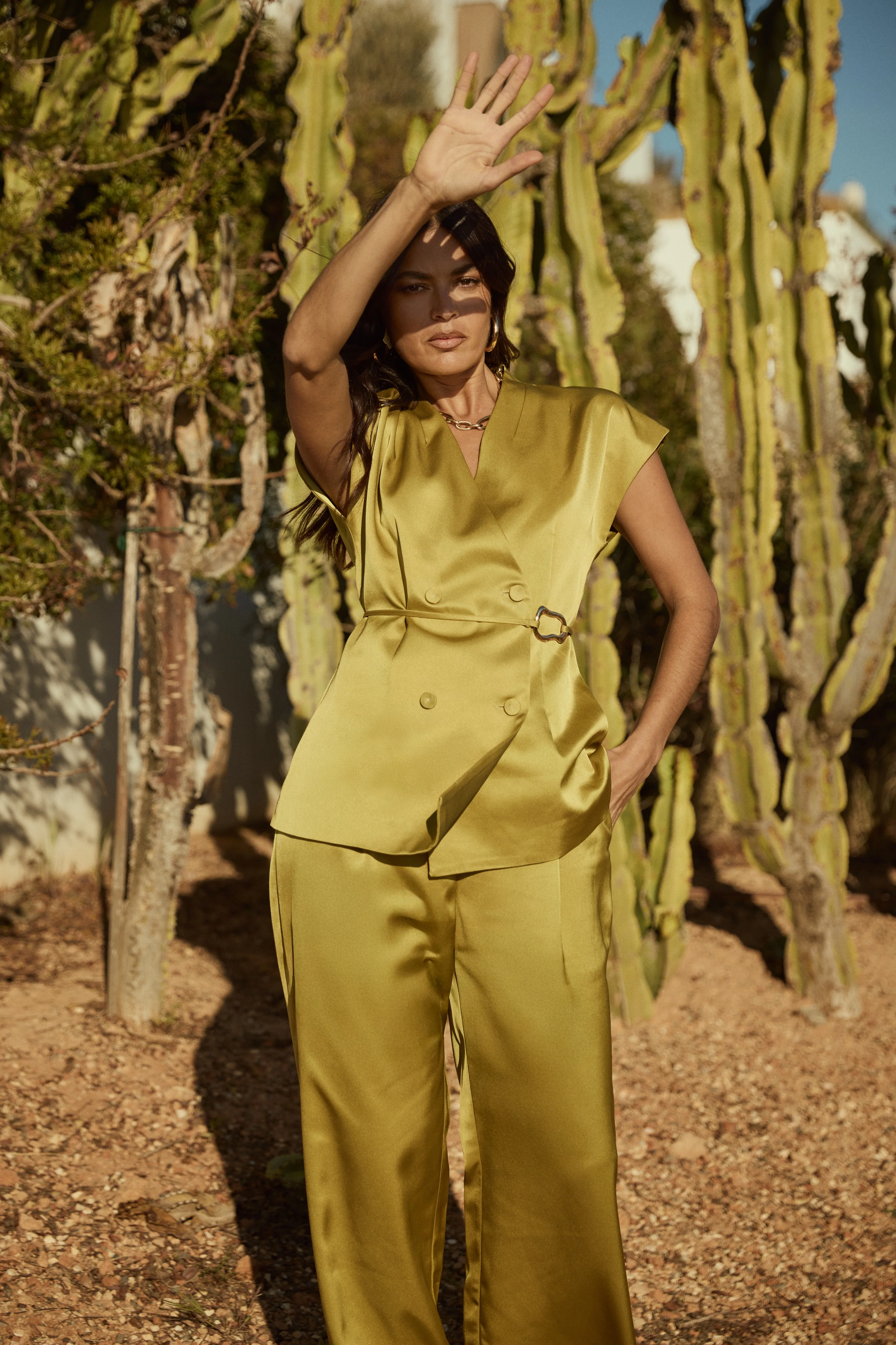 Blazer Teja Gold Green - Image 4