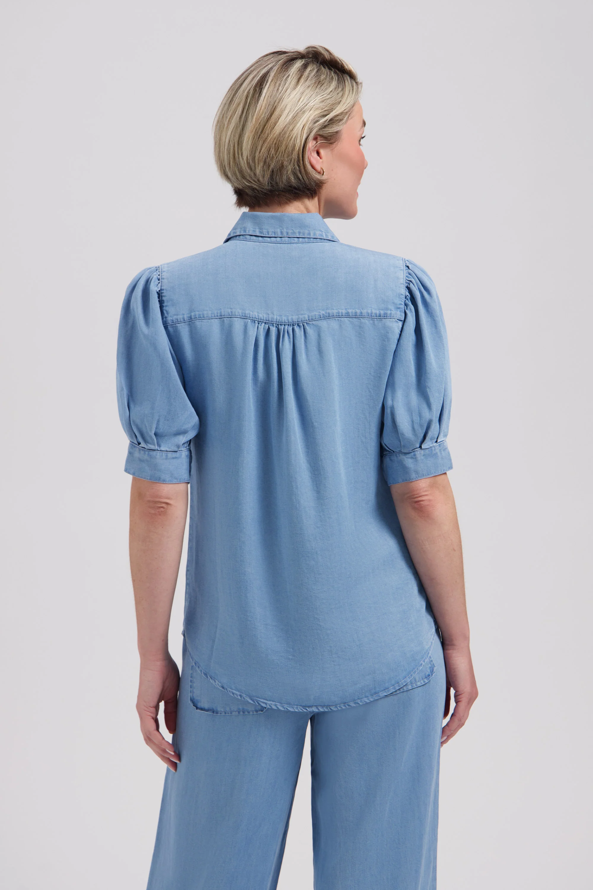 Blouse Alexandra Chambray L30-801-3350 - Image 7
