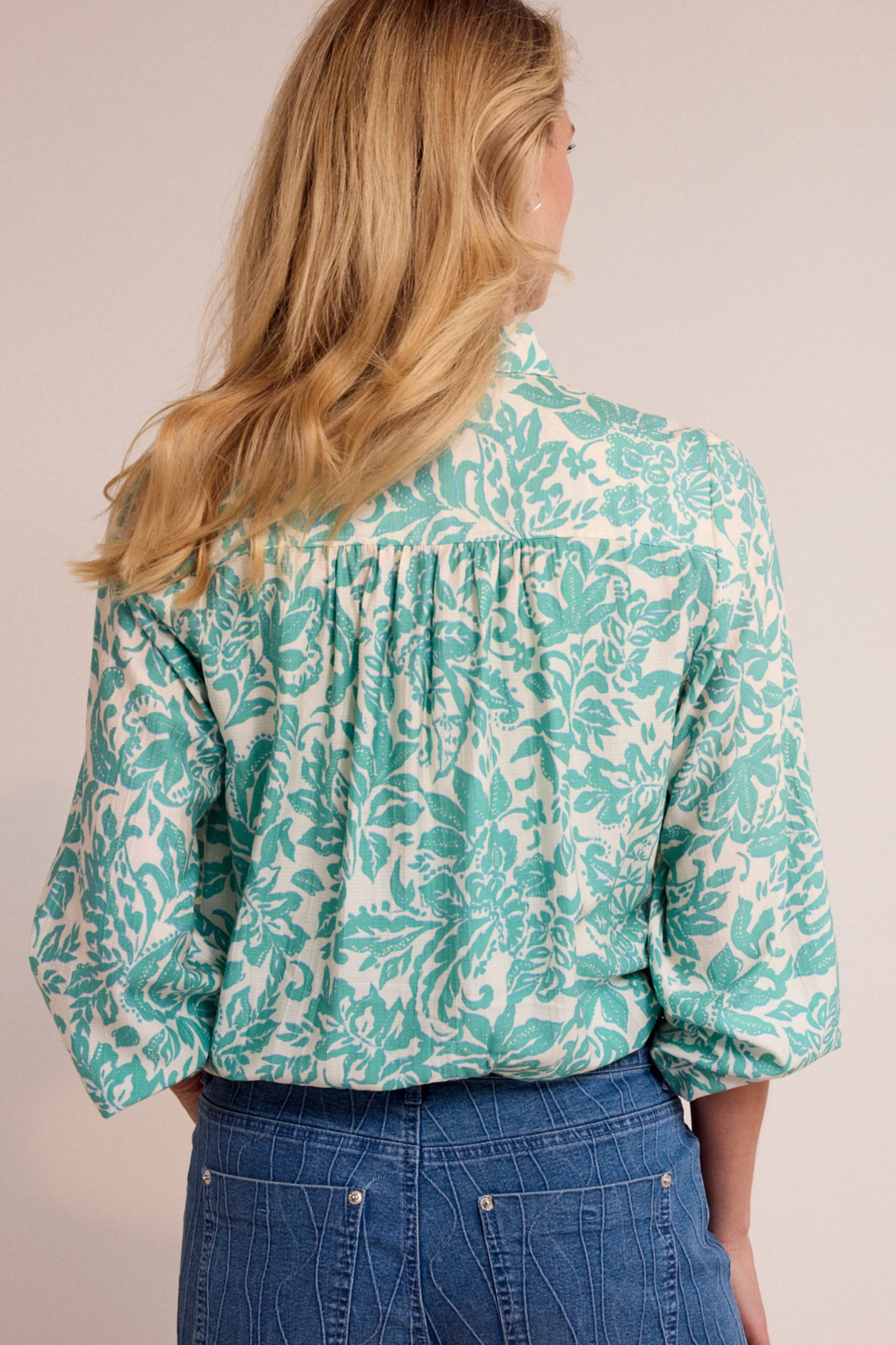 Blouse Emerald Flourish C21-19-301 1 - Image 5