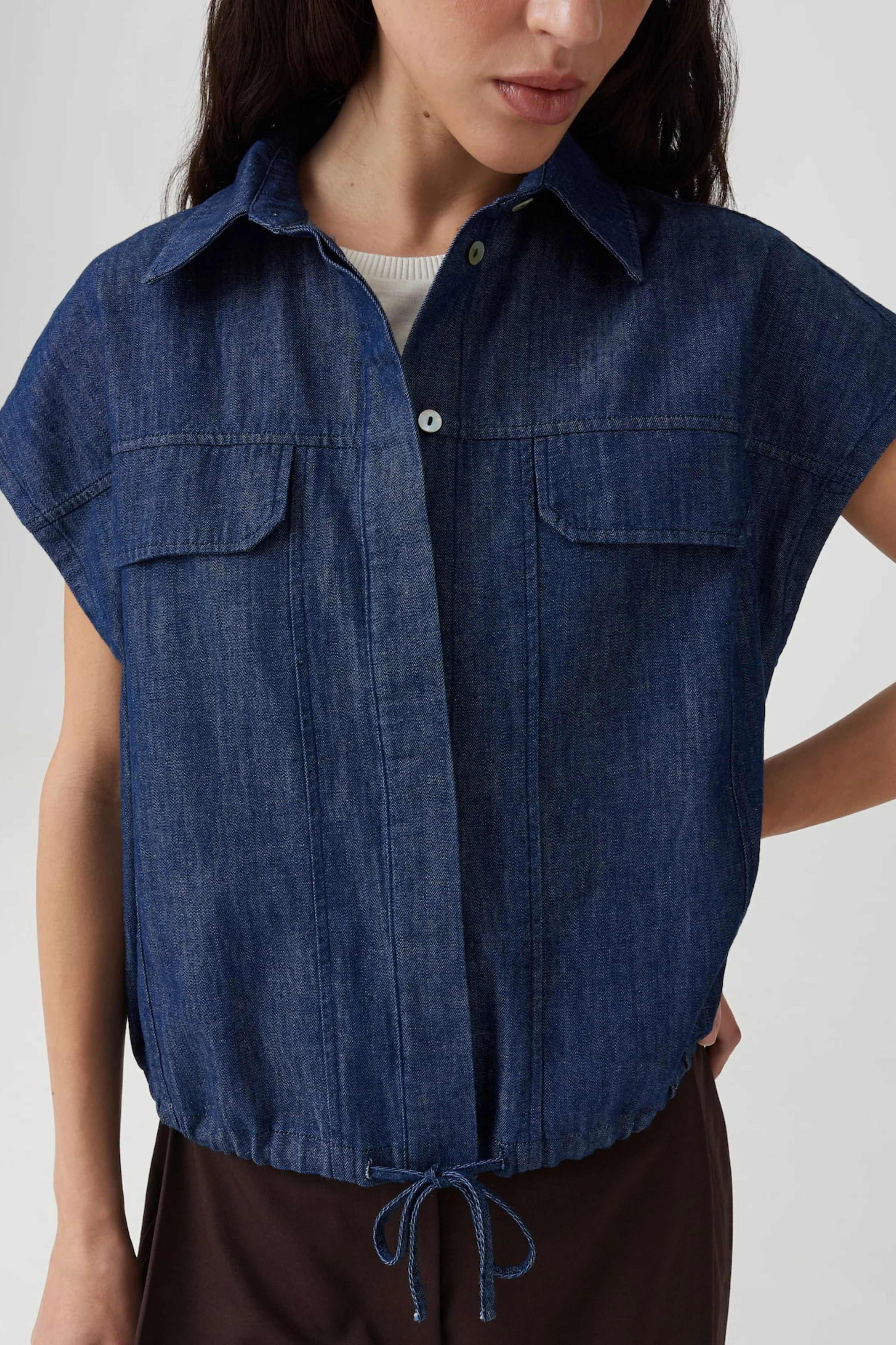 Blouse Fulisma Mid Oxford Blue - Image 5