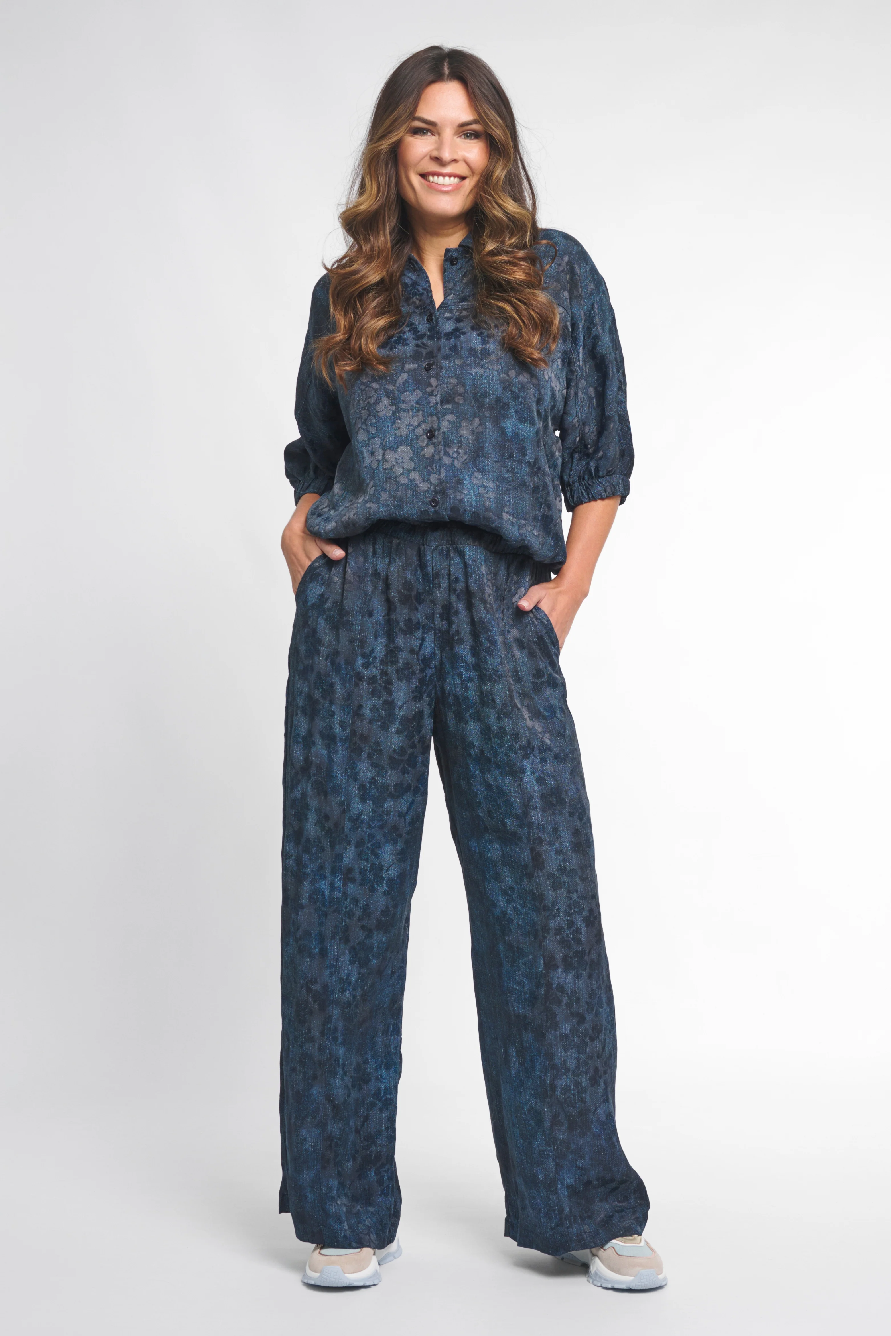 Blouse Vera Blue Denim 261 - Image 7
