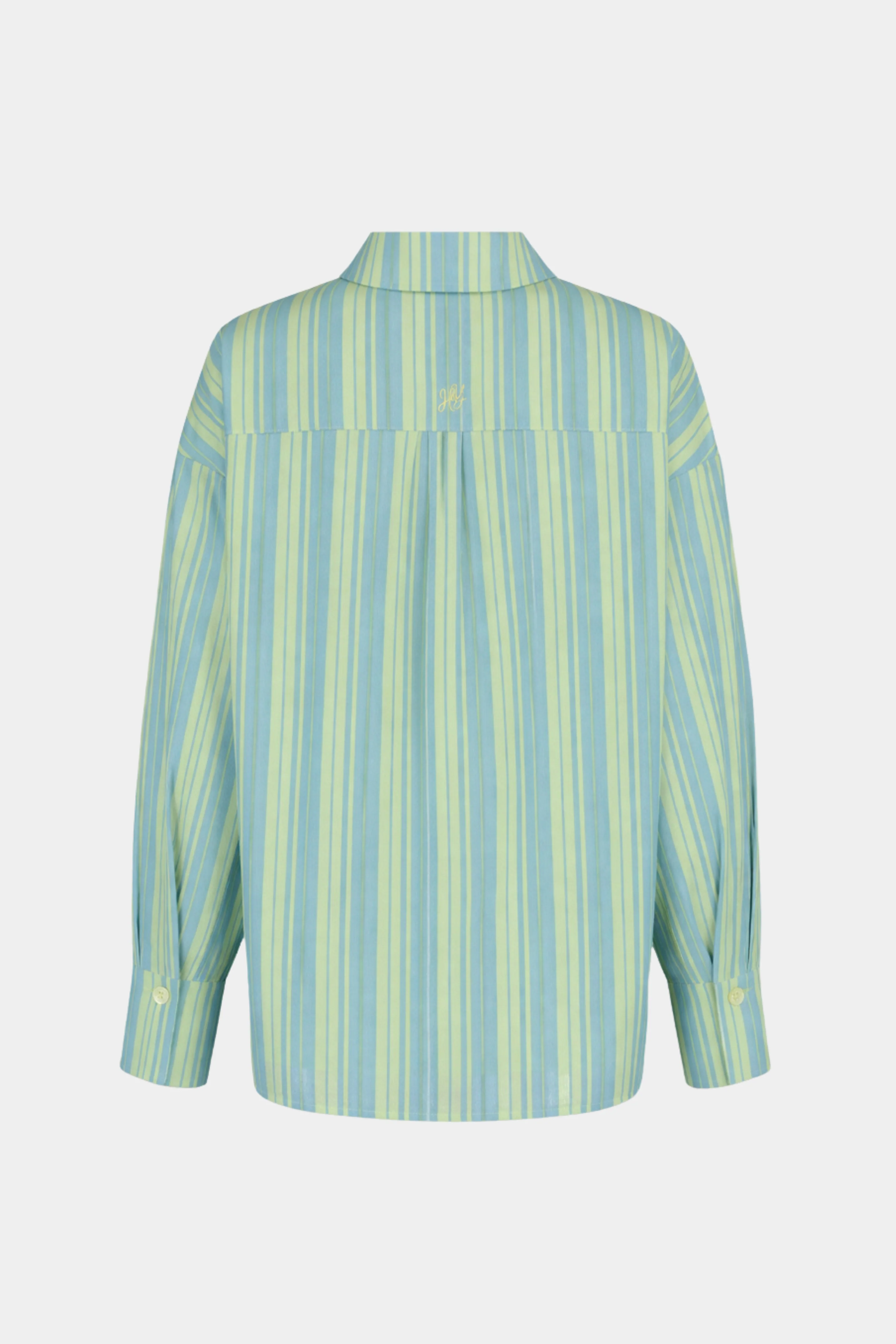 Blouse Yelena Blue Yellow Stripe HS6P608 - Image 5