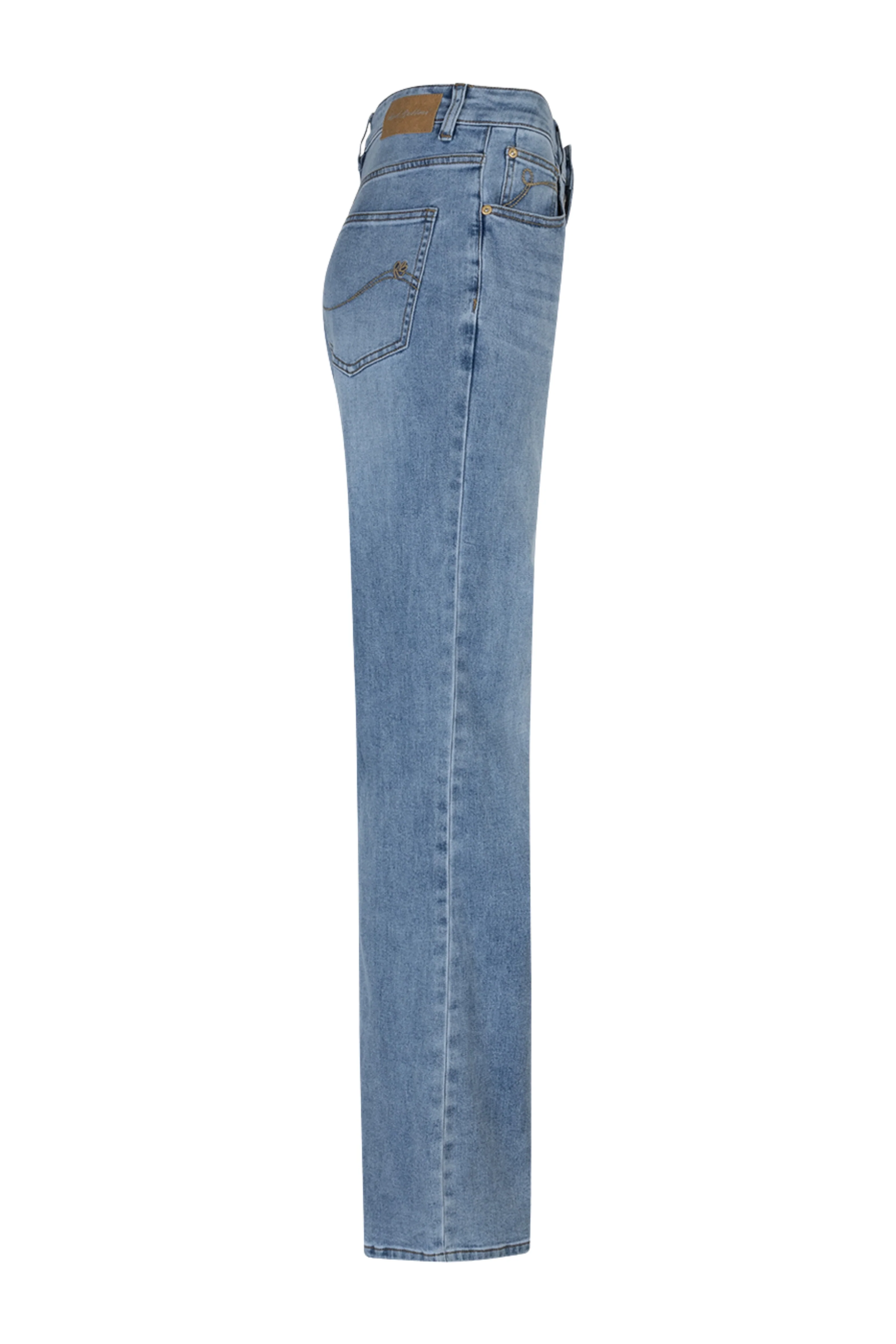 Broek Brielle Flare Denim Light Stone SRB4842 L33 - Image 3