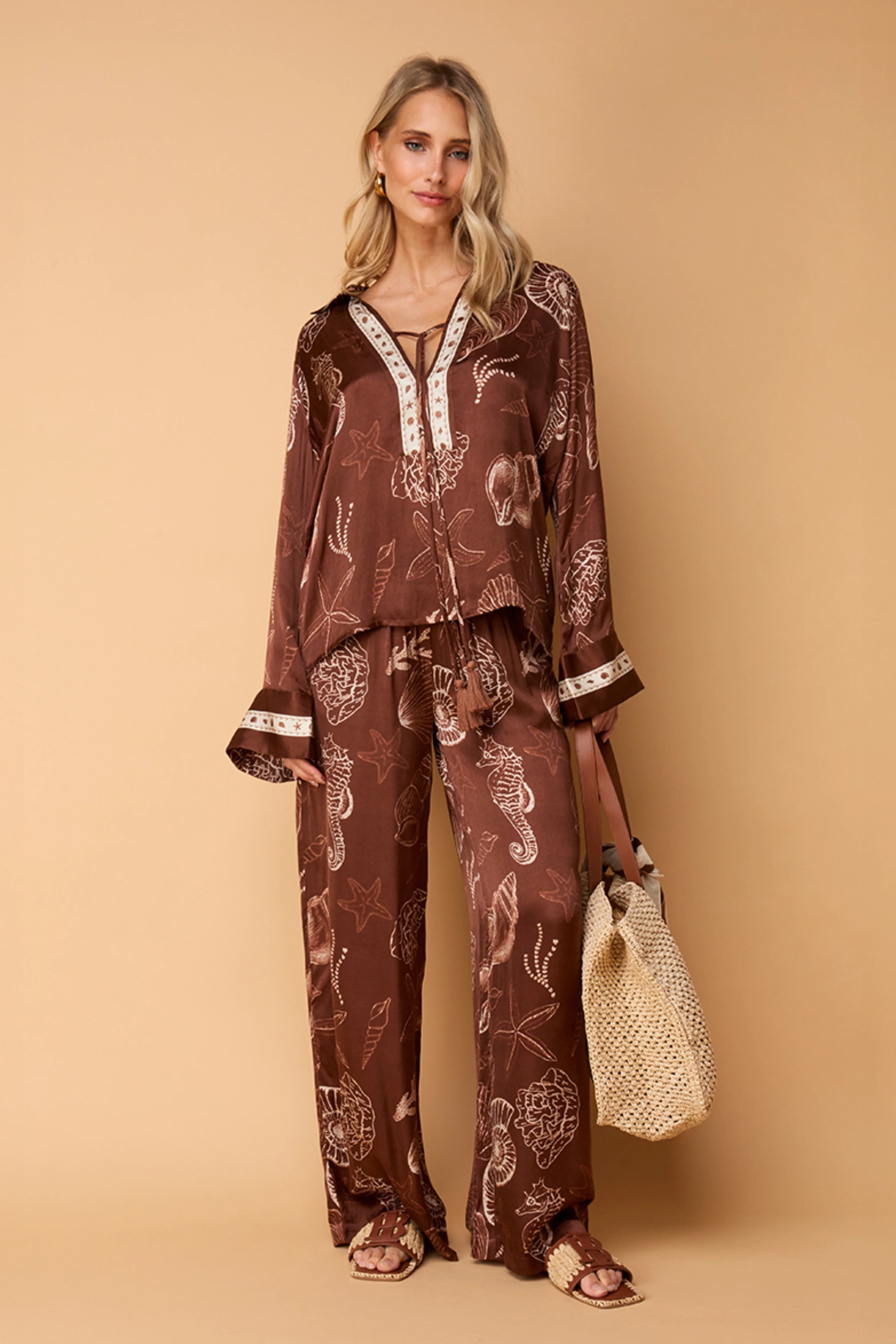 Blouse Tarya Shell Marrón - Image 3