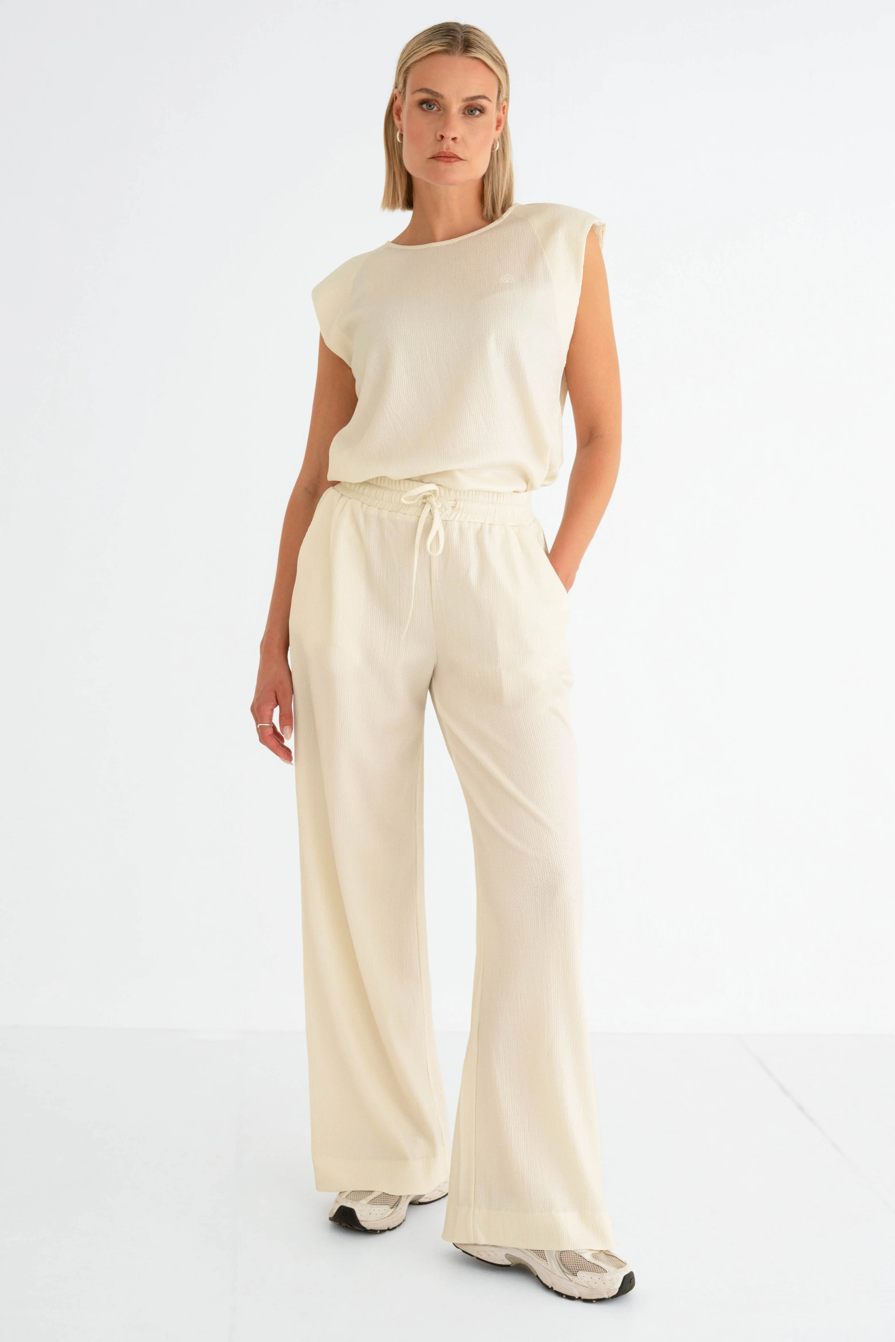 Broek Somon Offwhite