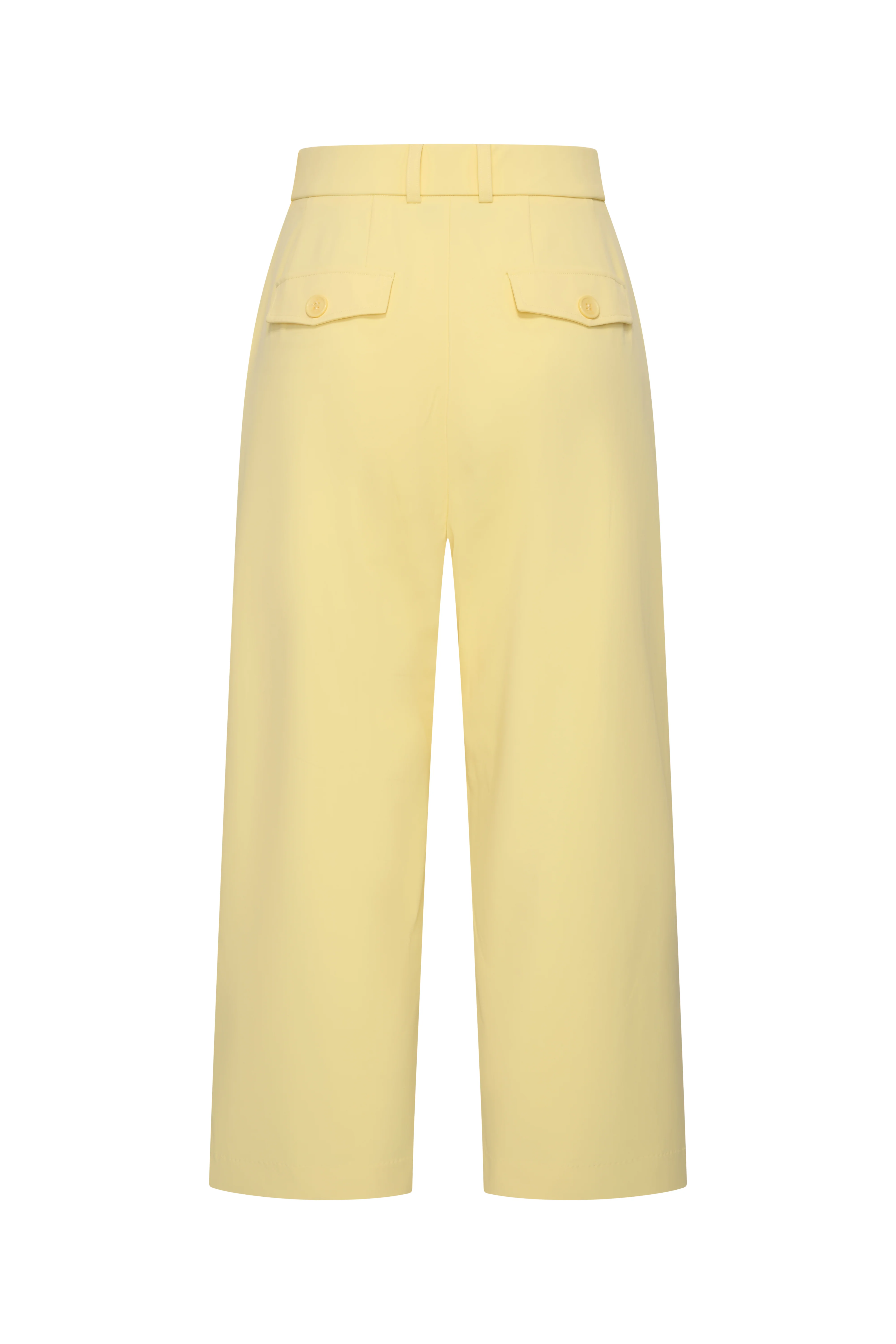Heavy Travel Culotte Pleated Lemon Yellow 202818A - Image 4