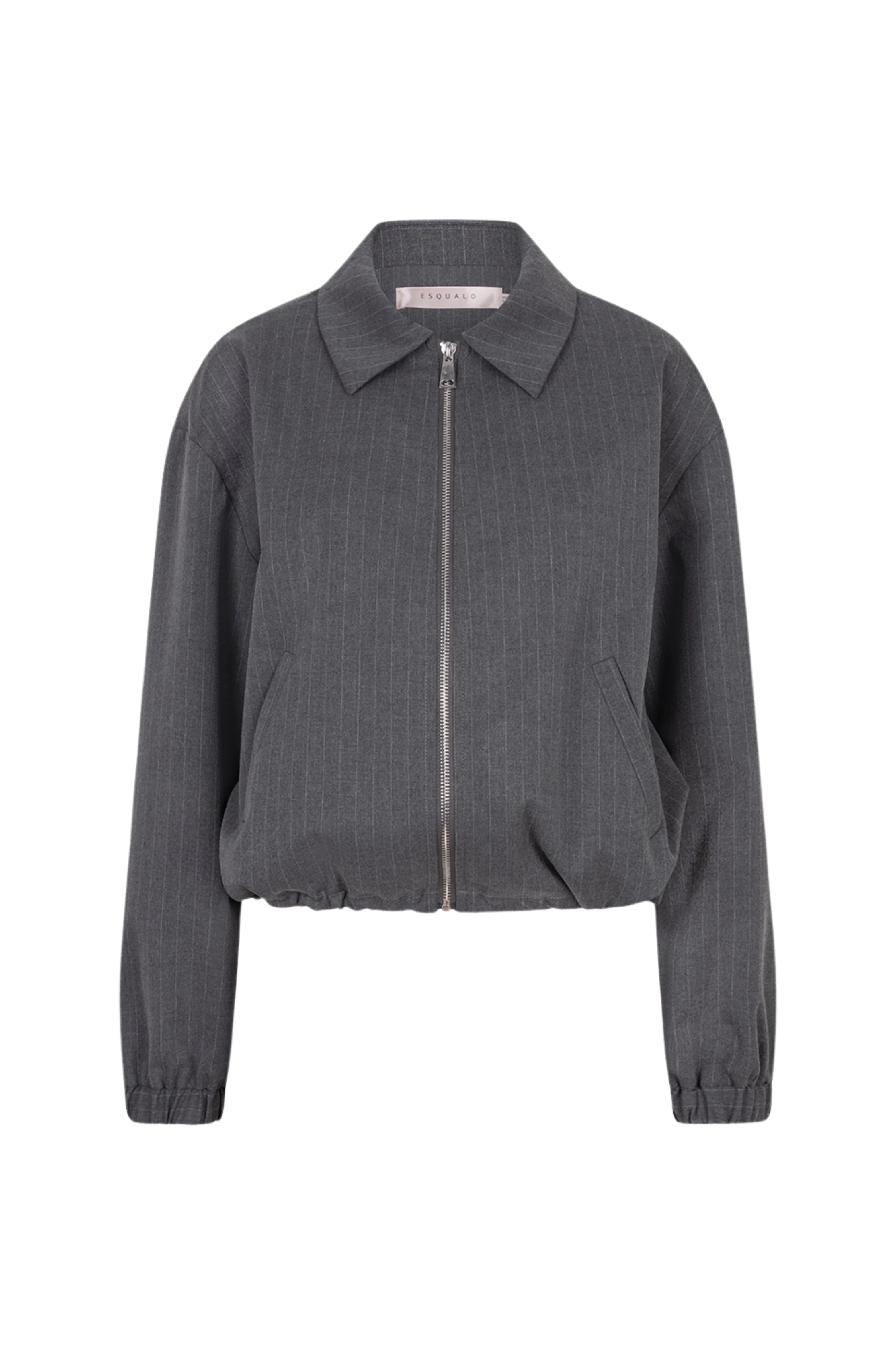 Jacket Bomber Pinstripe Grey Melange F25.10546 - Image 3