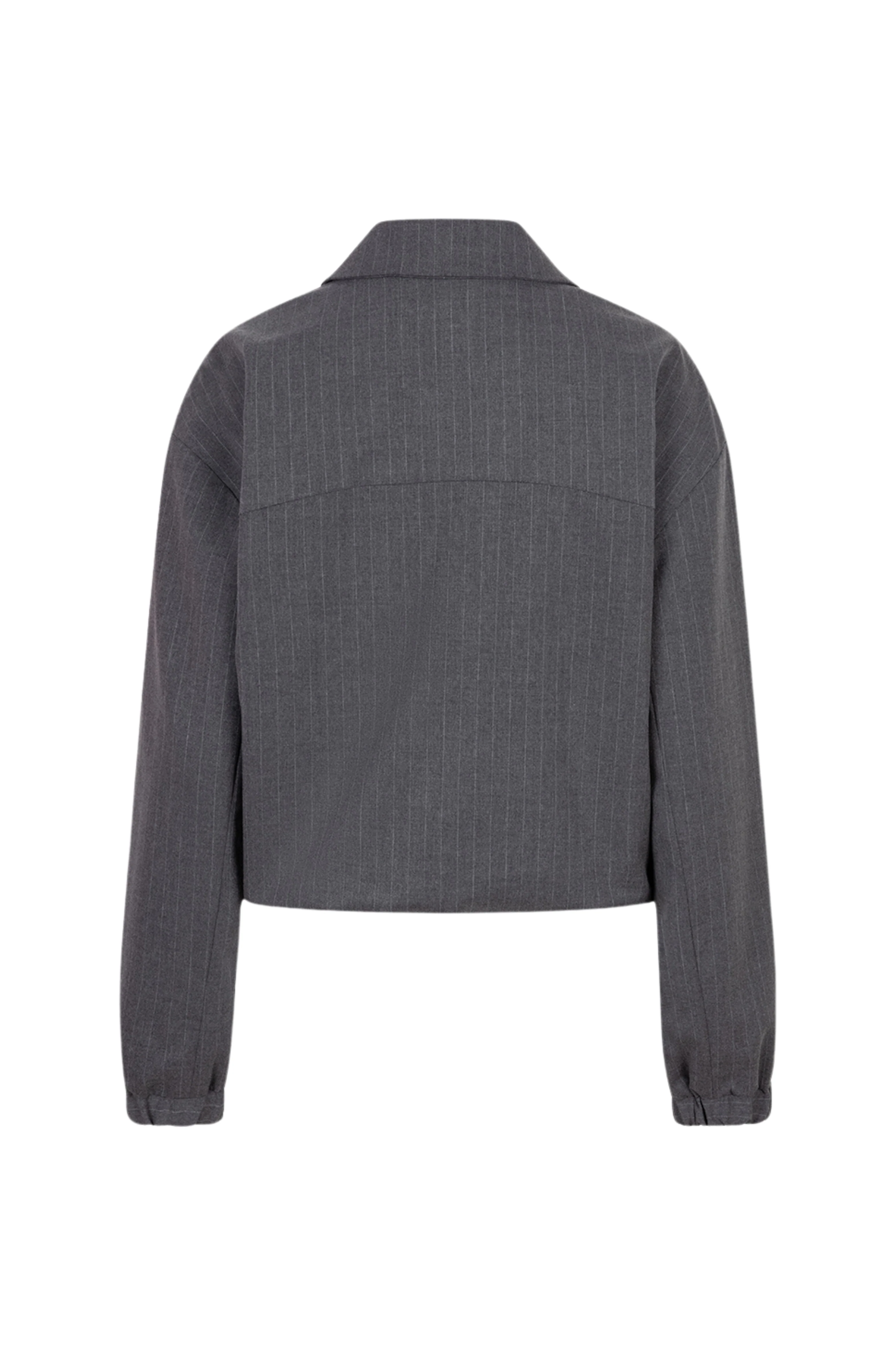 Jacket Bomber Pinstripe Grey Melange F25.10546 - Image 5