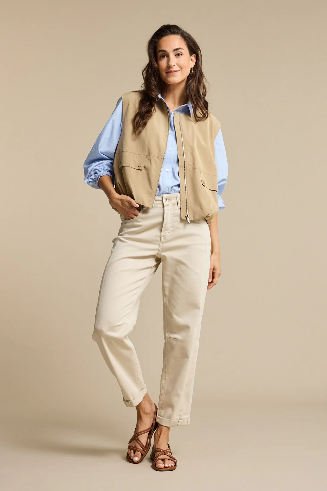 Jacket Ivy Gathering Dark Sand SRB4855 - Image 7