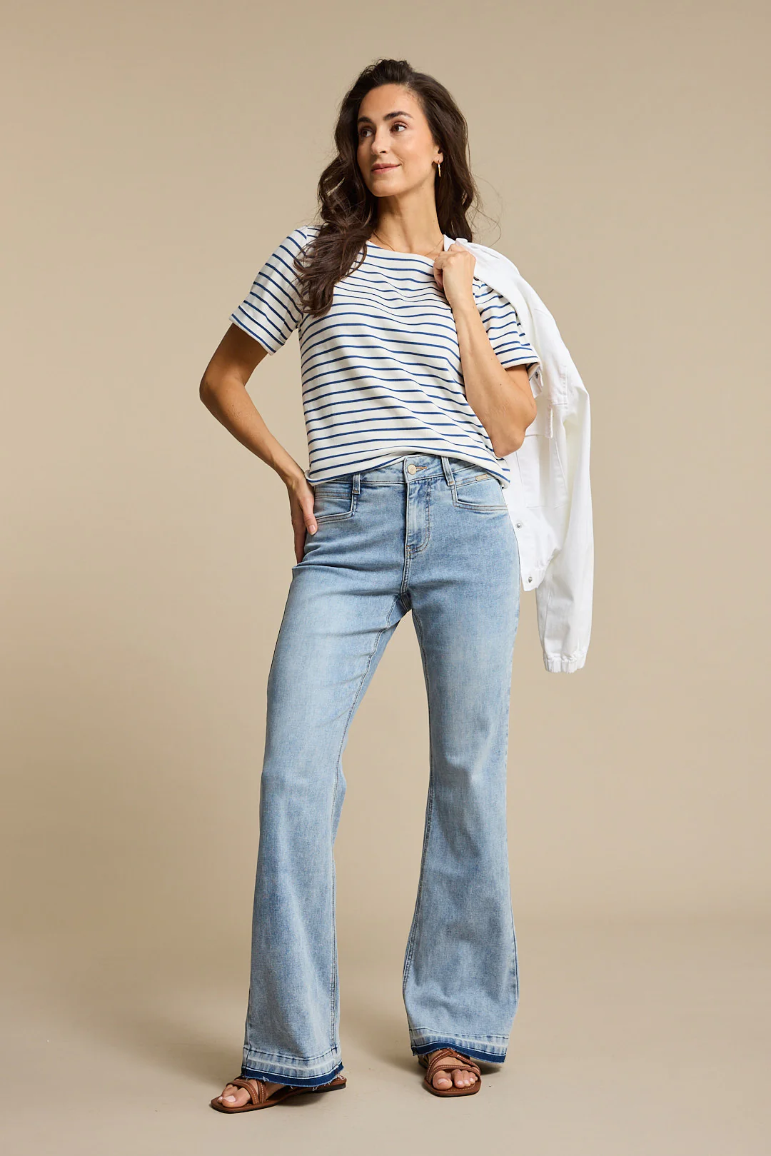 Jacket Juno White Denim SRB4903 - Image 5