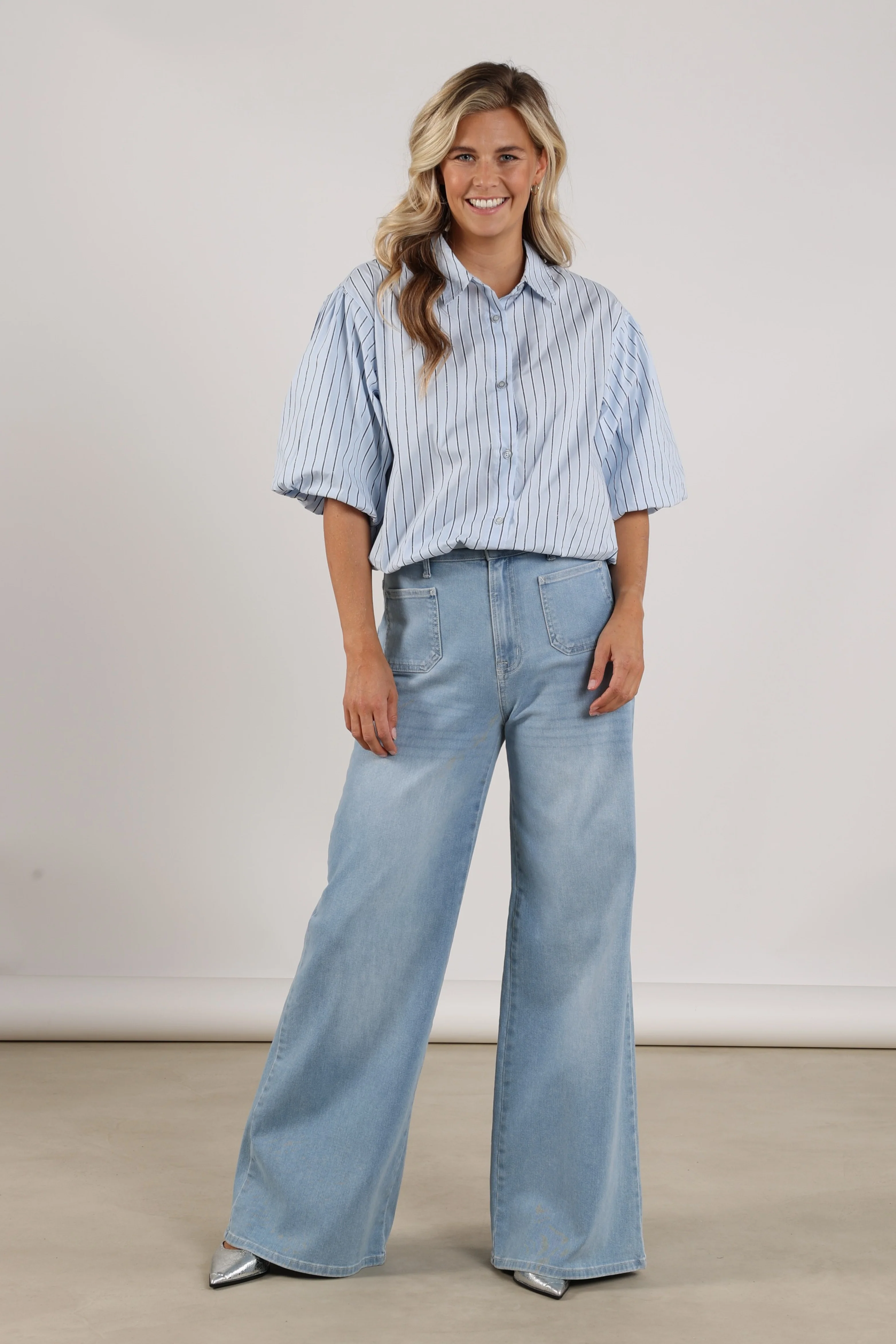 Jeans Scarlet Bleached Denim NKS09061 - Image 11