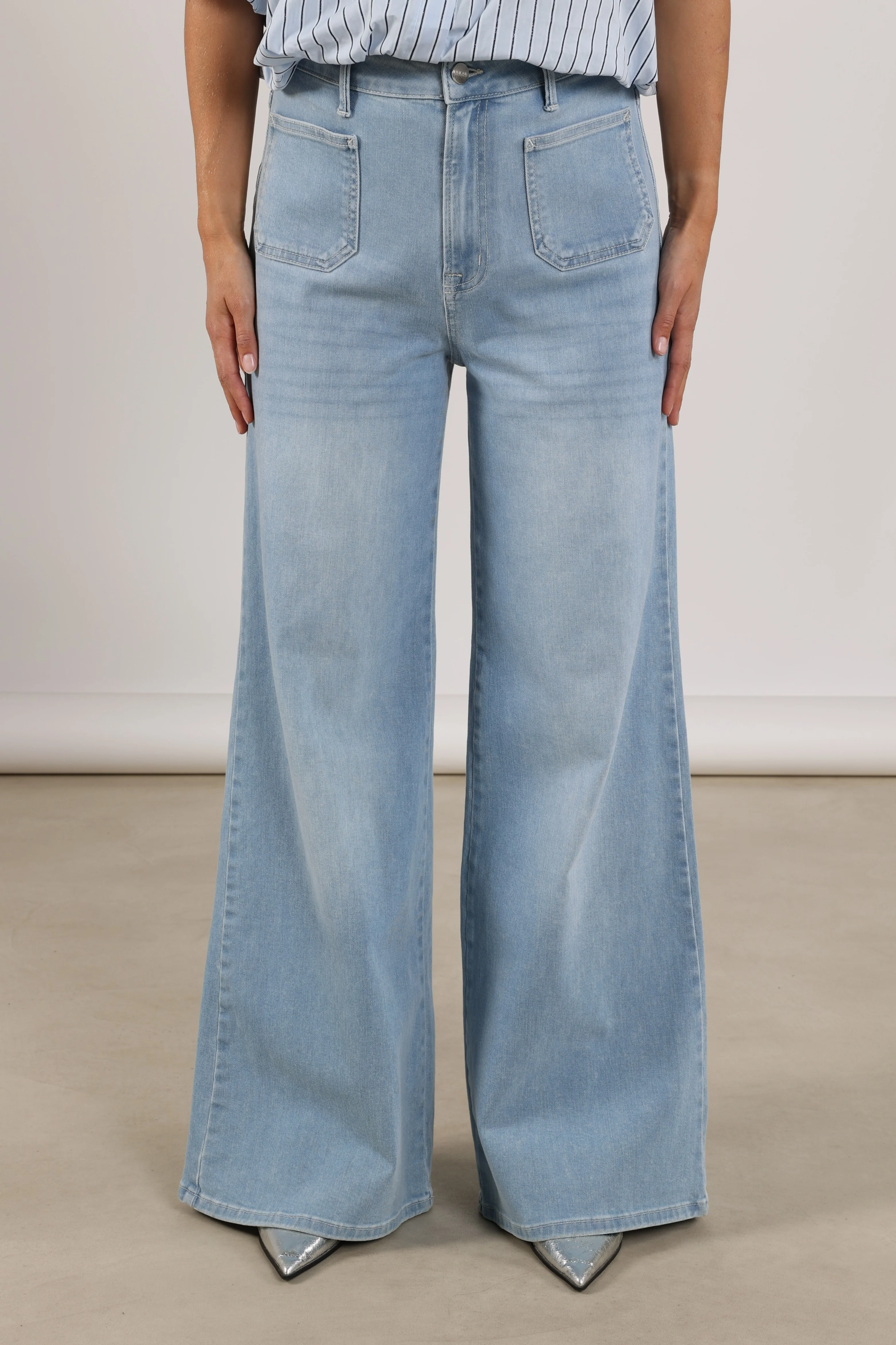 Jeans Scarlet Bleached Denim NKS09061 - Image 9
