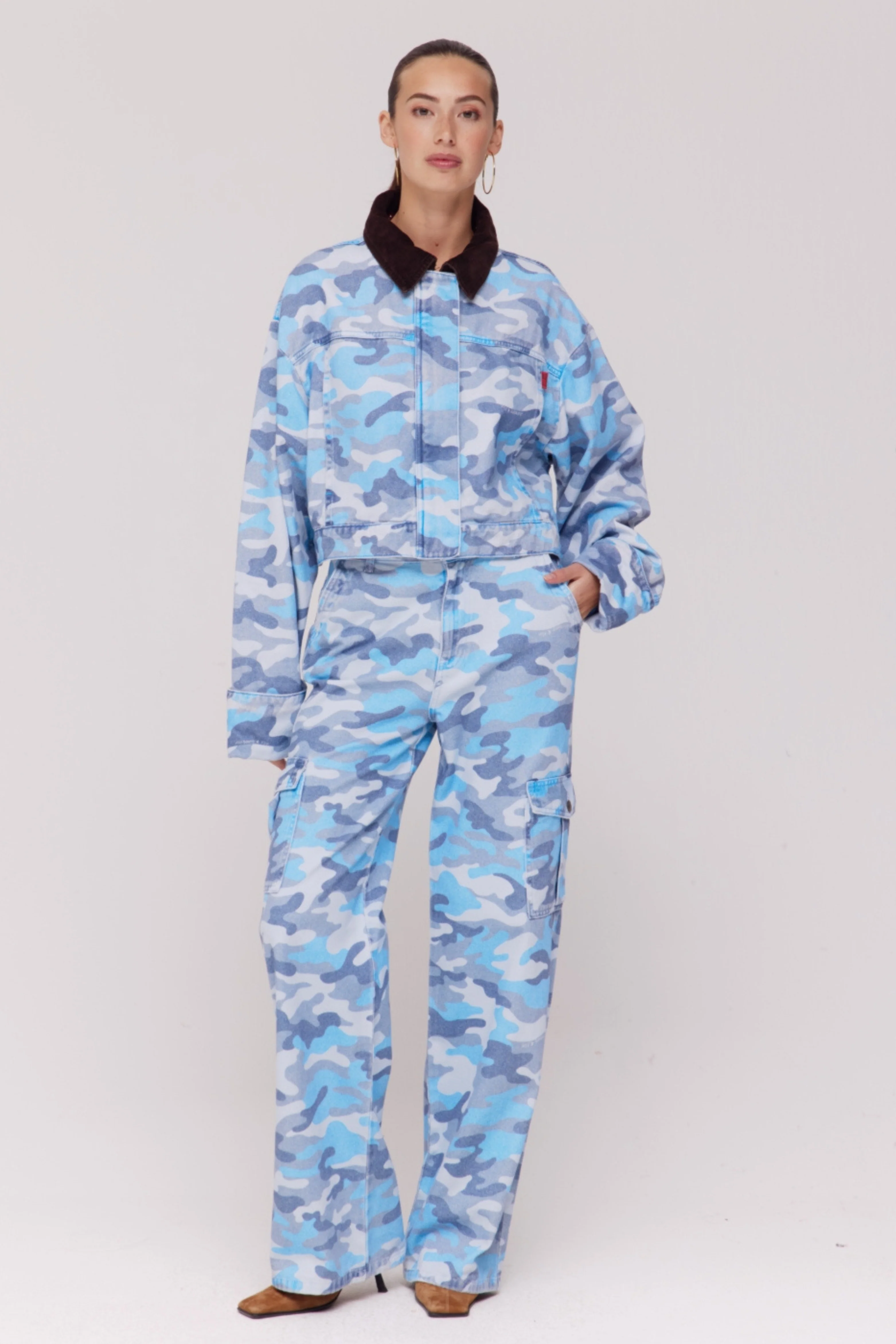 Jeans Stella Blue Camo SS6D101 - Image 8