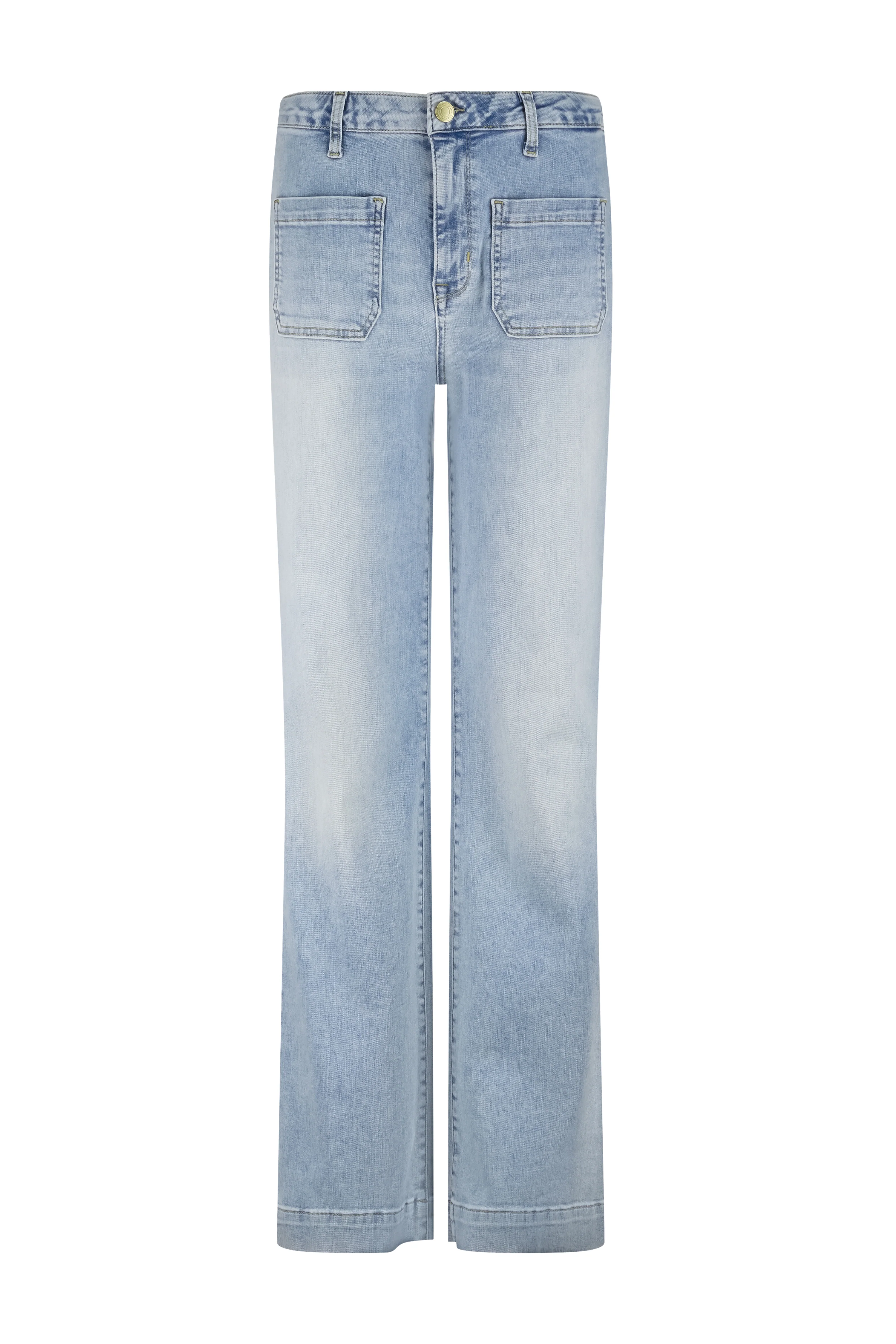 Jeans Straight Light Blue Denim B01-19-101 1 - Image 2