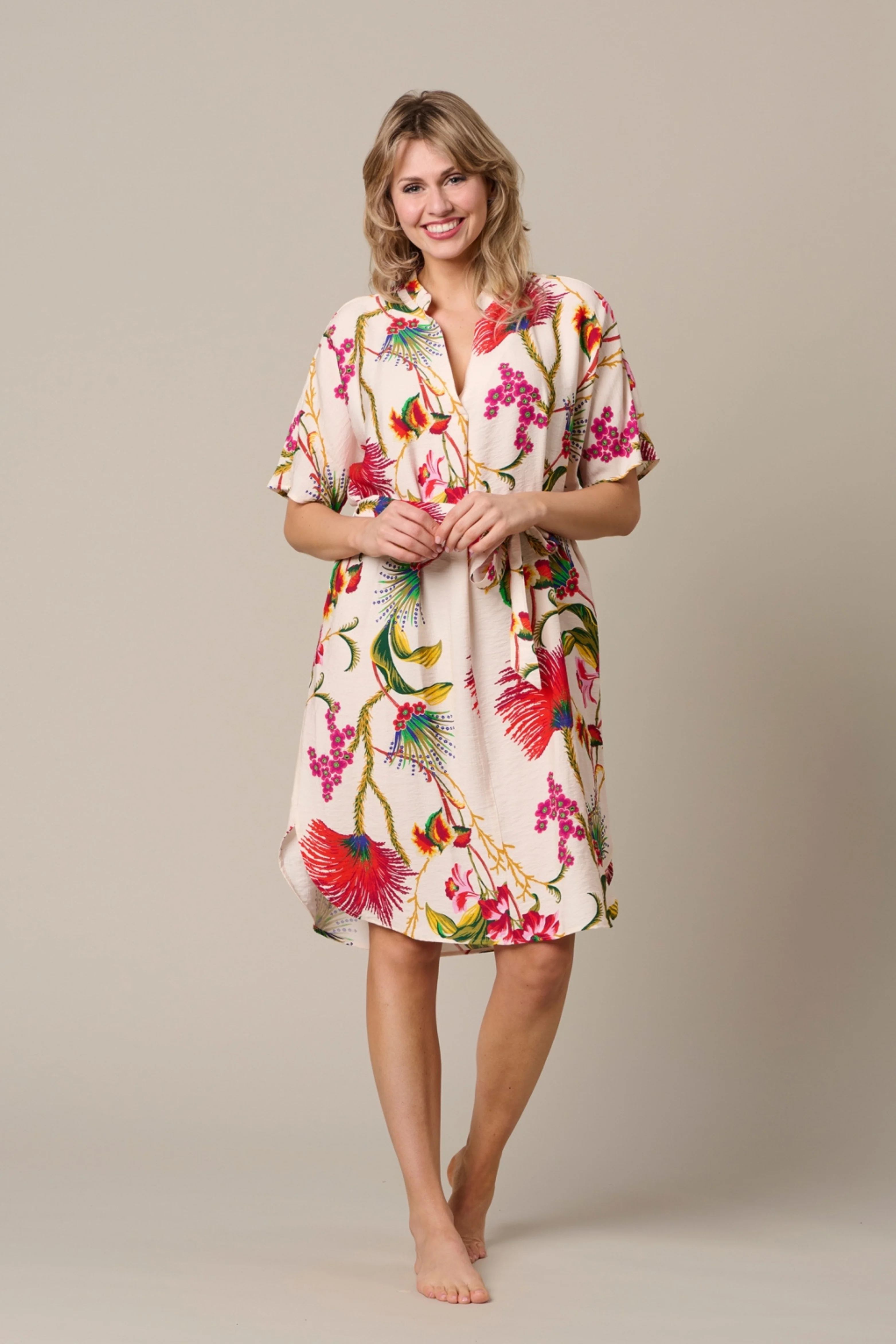 Jurk Anisa Flower Claret Multi DR312 - Image 3