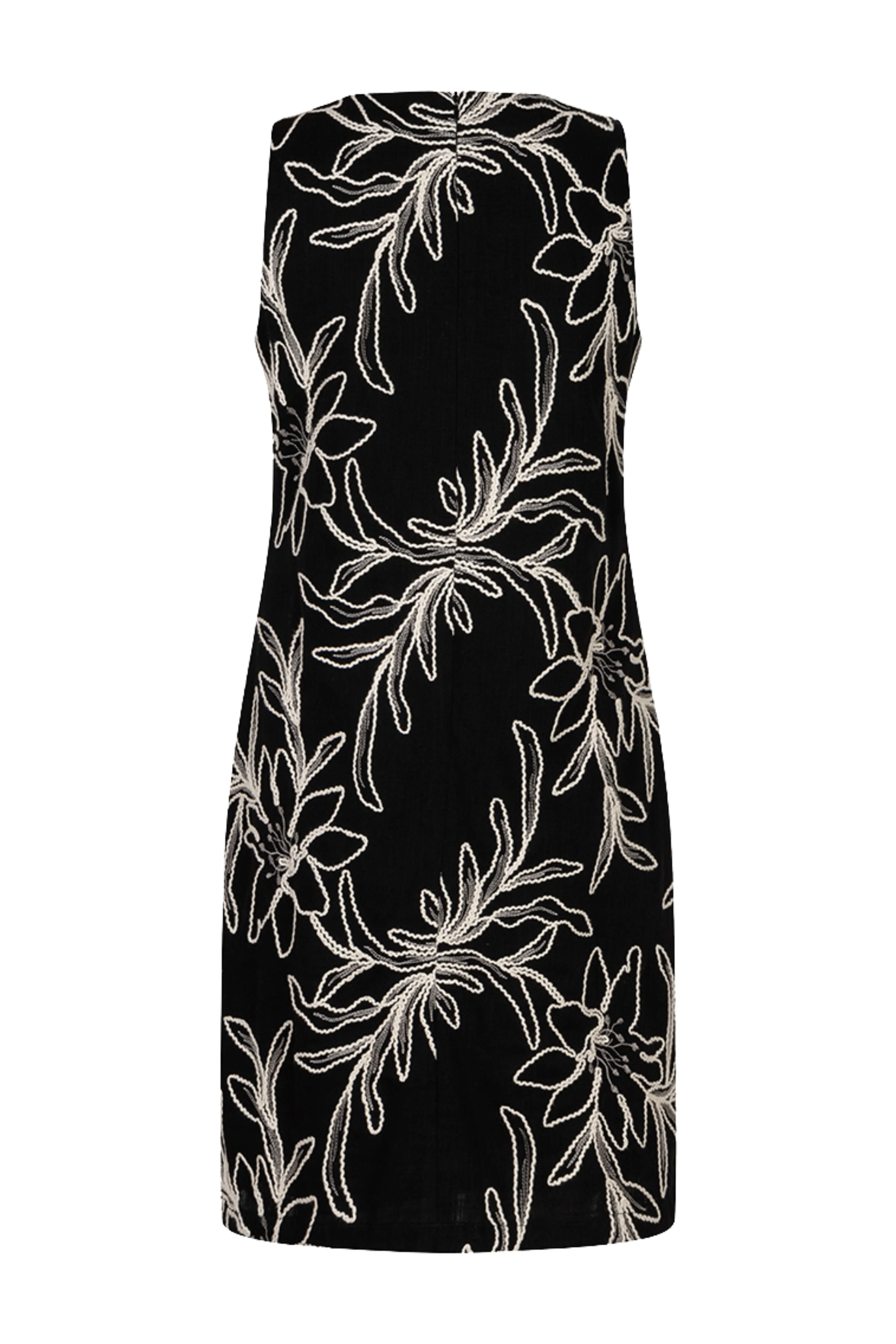 Jurk Flower Embroidery Black HS26.15209 - Image 4