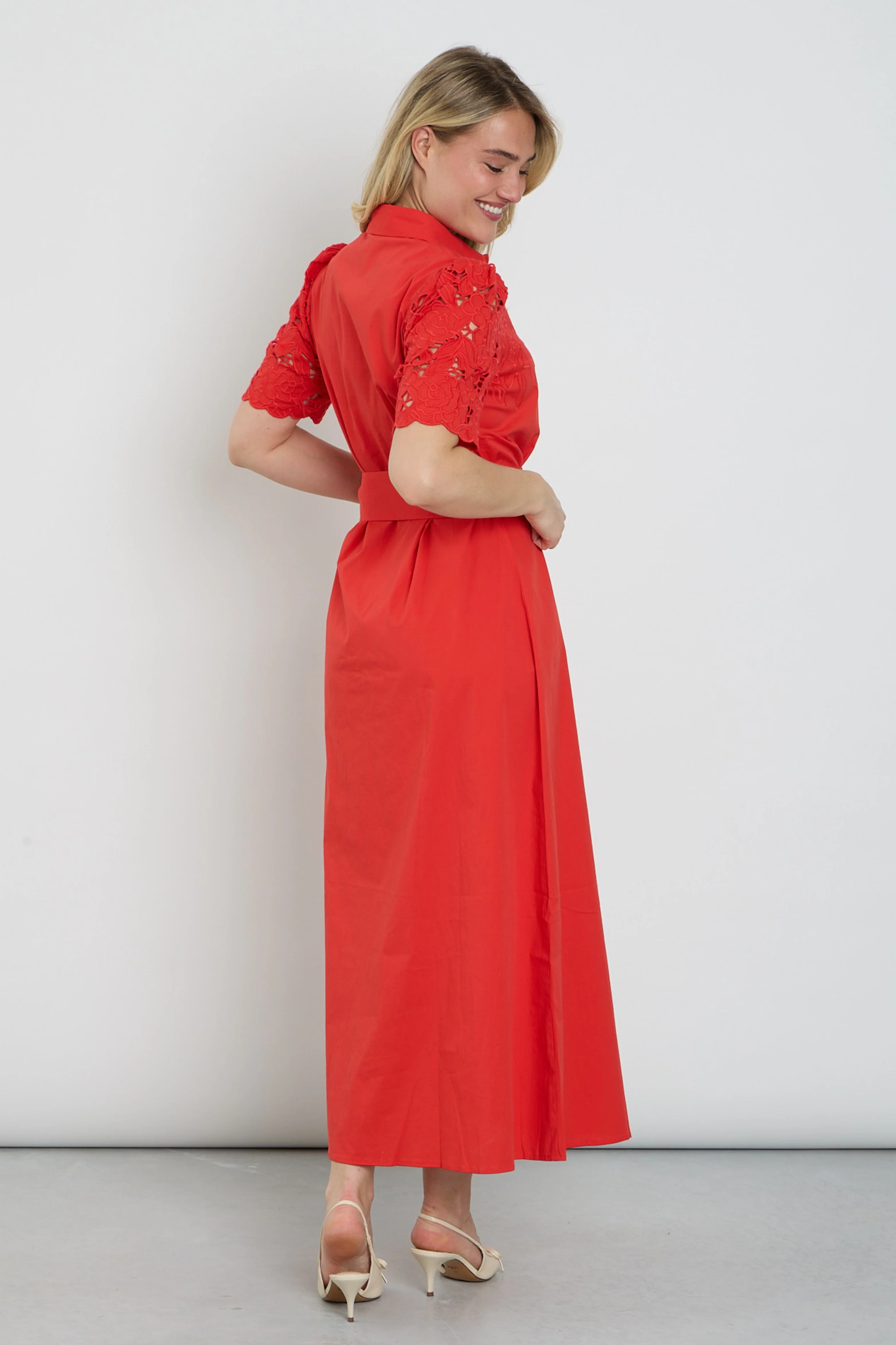Jurk Maxi Met Design & Borduursel Tomato C734L - Image 4