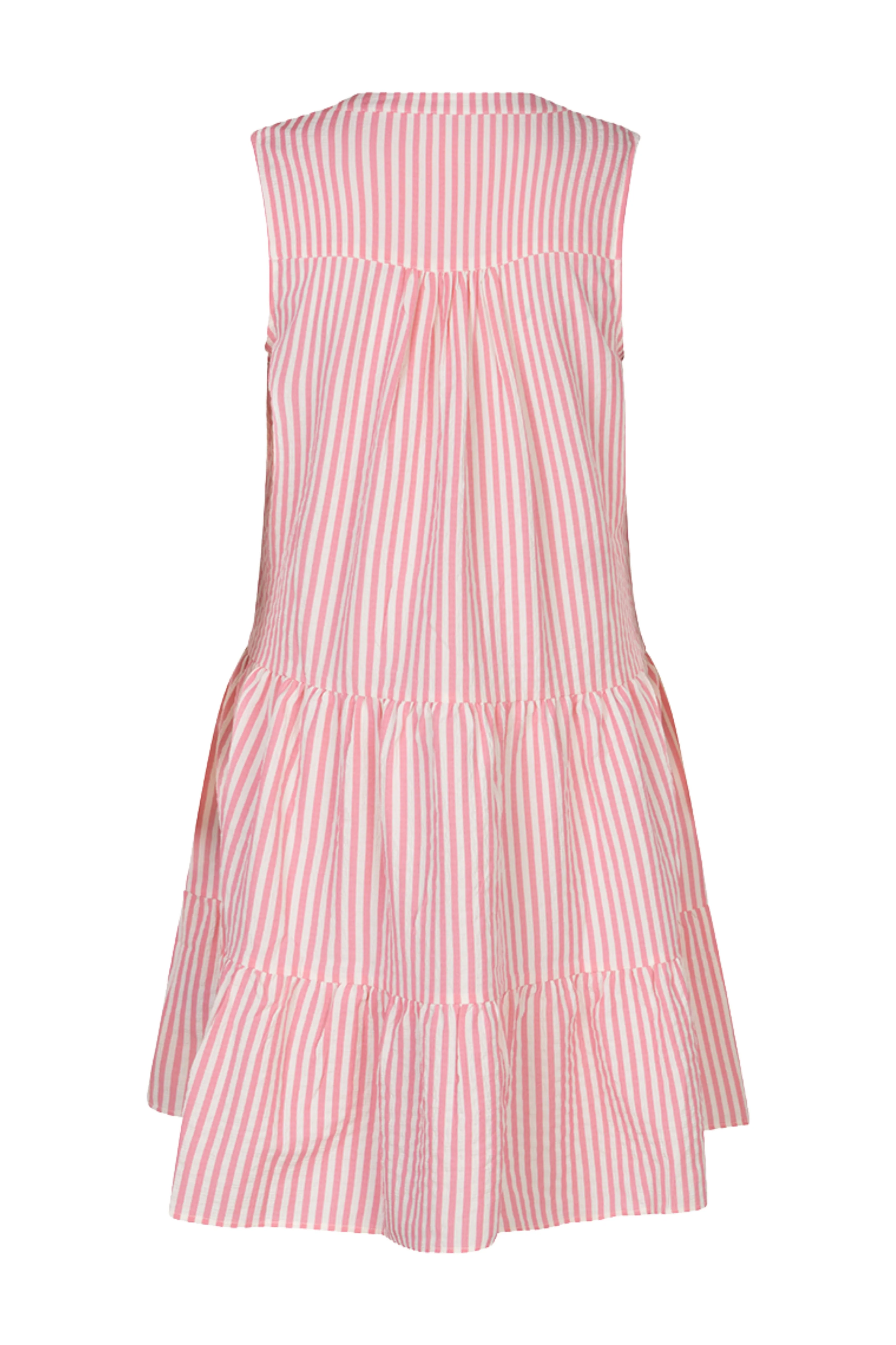 Jurk Skater Striped Offwhite Pink HS26.15204 - Image 4