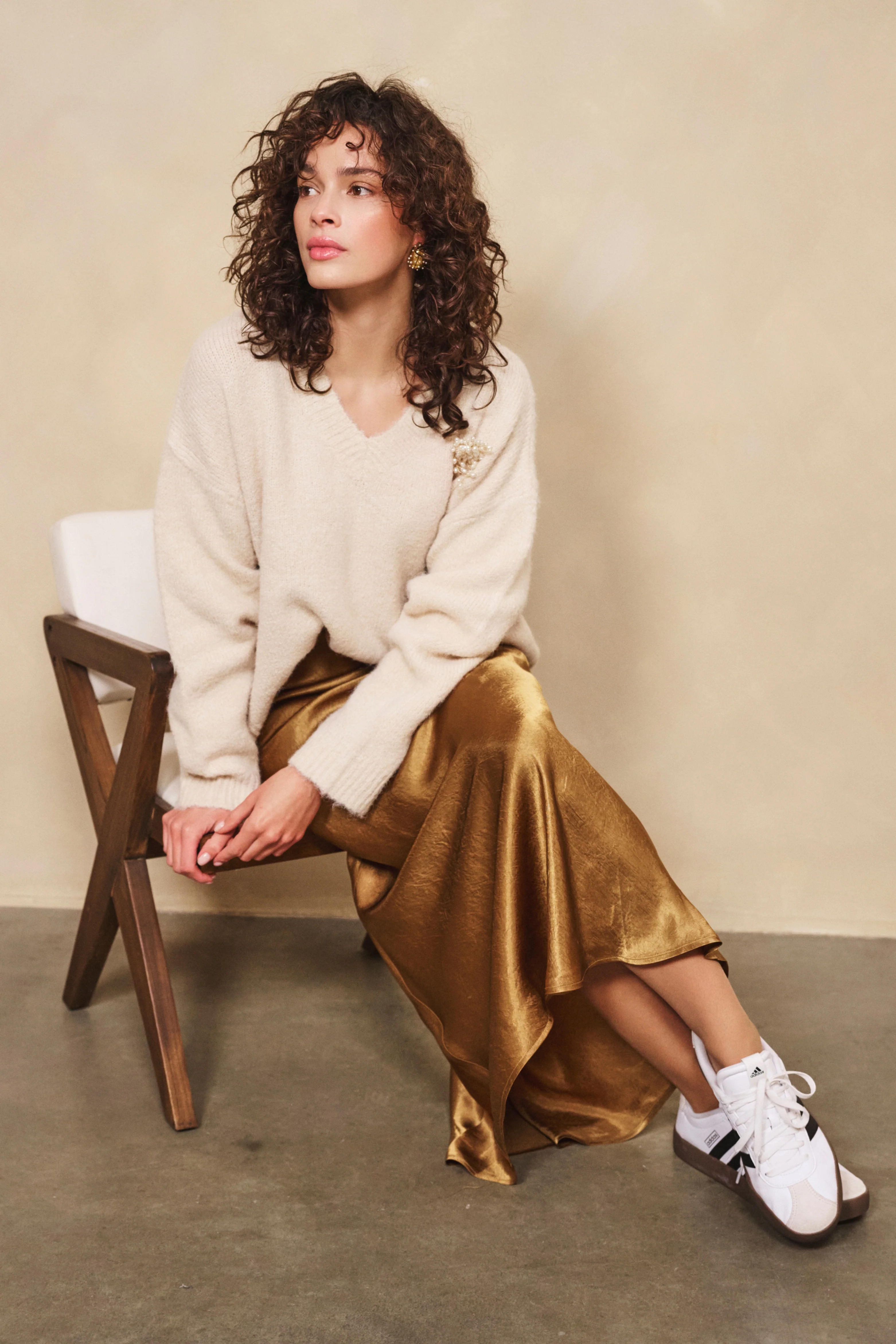 Rok Long Acetate Golden Olive F25.15515 - Image 4