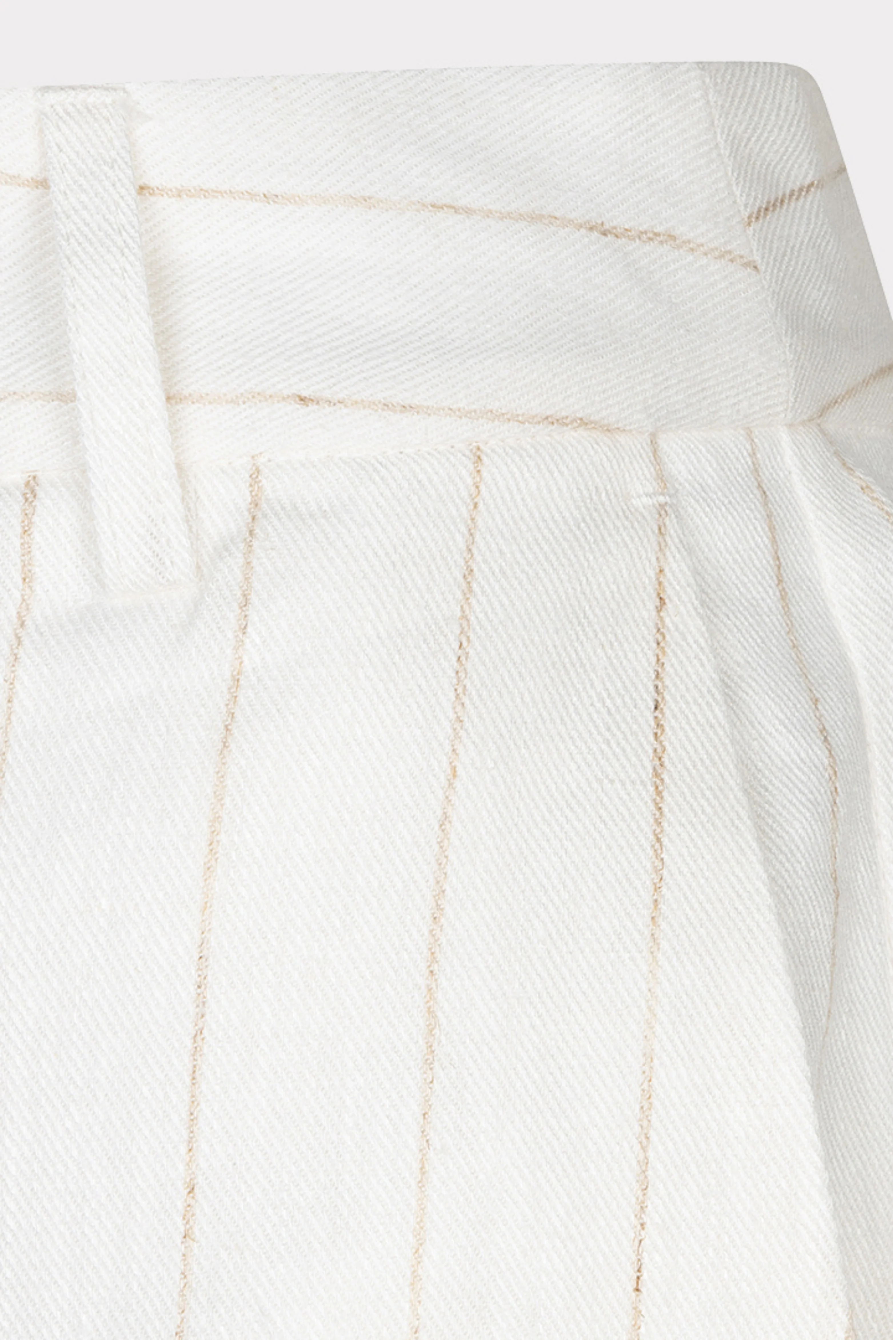 Short Linen Striped Offwhite Sand HS26.17203 - Image 8