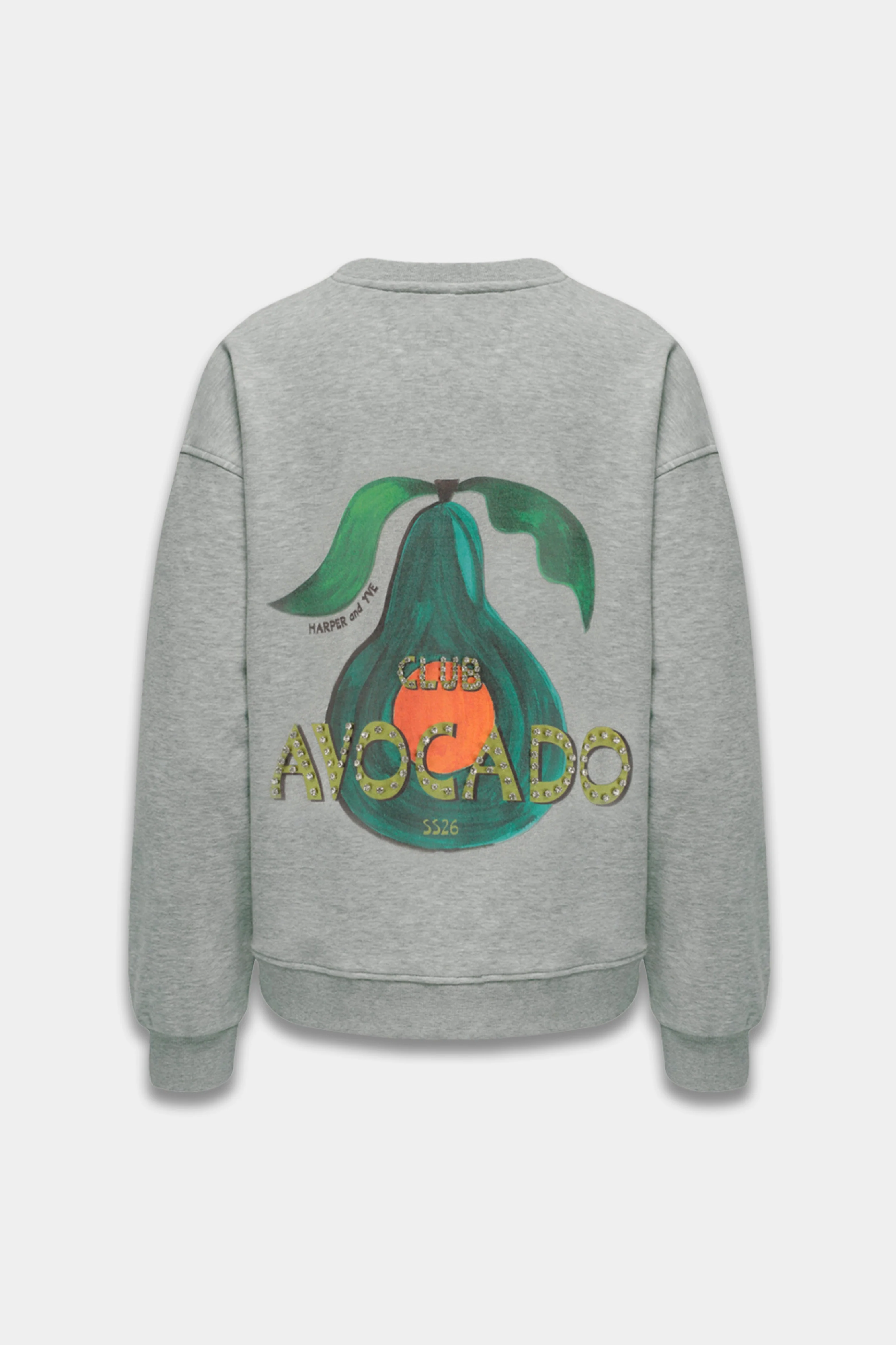 Sweater Clubavocado Grey Melee SS6Y502 - Image 4