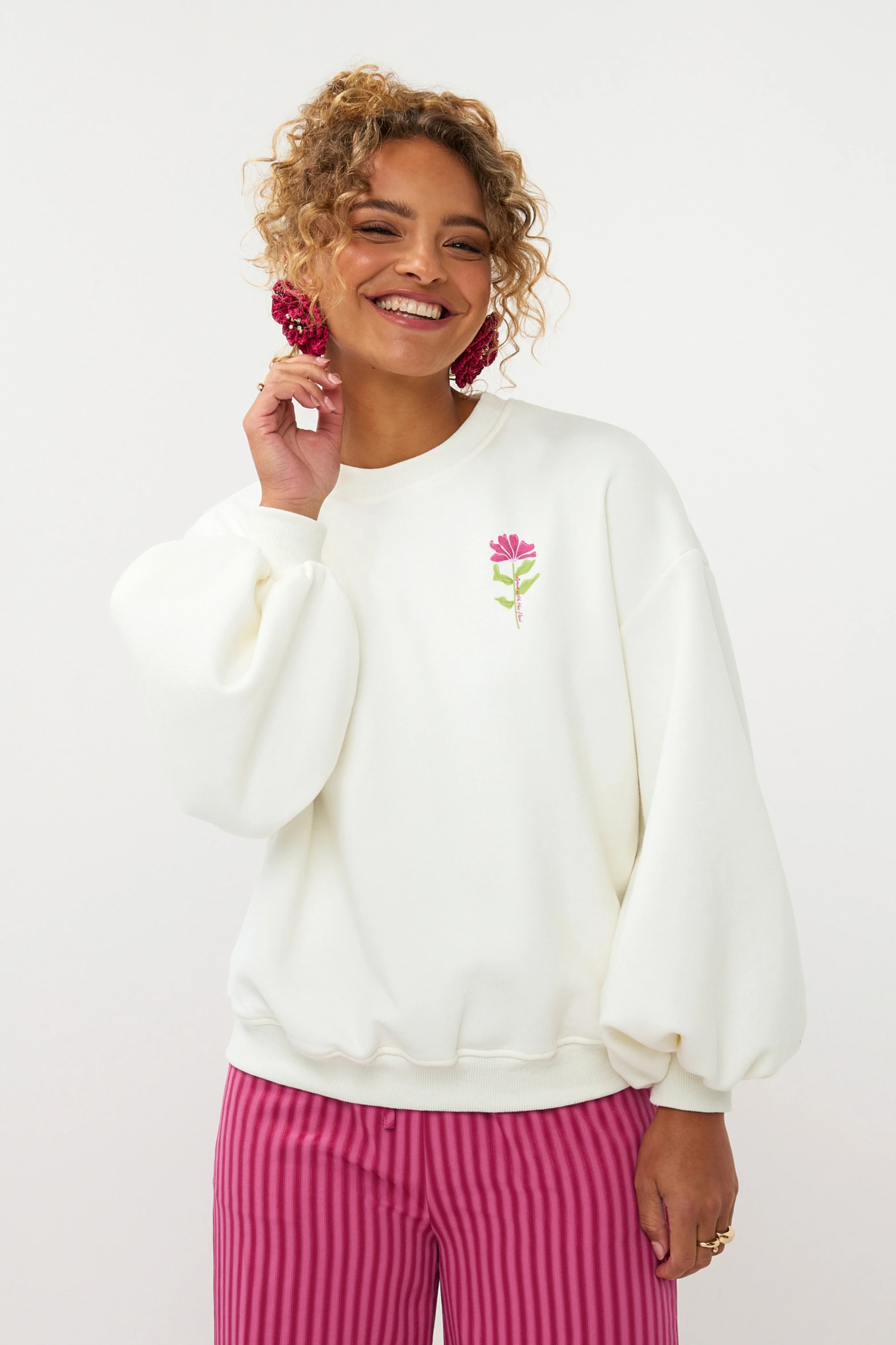 Sweater Grow With The Flow Ecru - Image 3