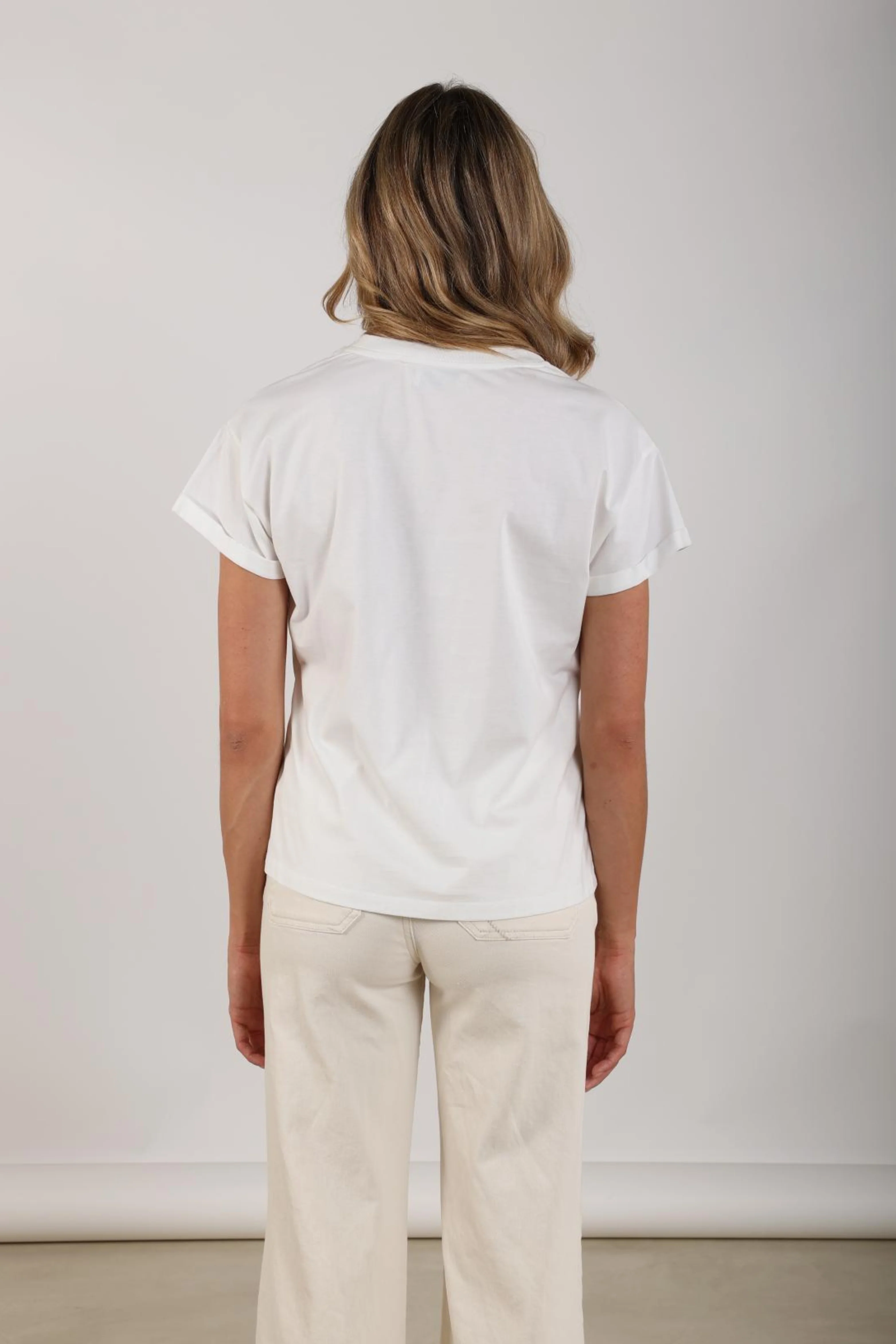 T-shirt Rowena Offwhite Sand NKS04018 - Image 5