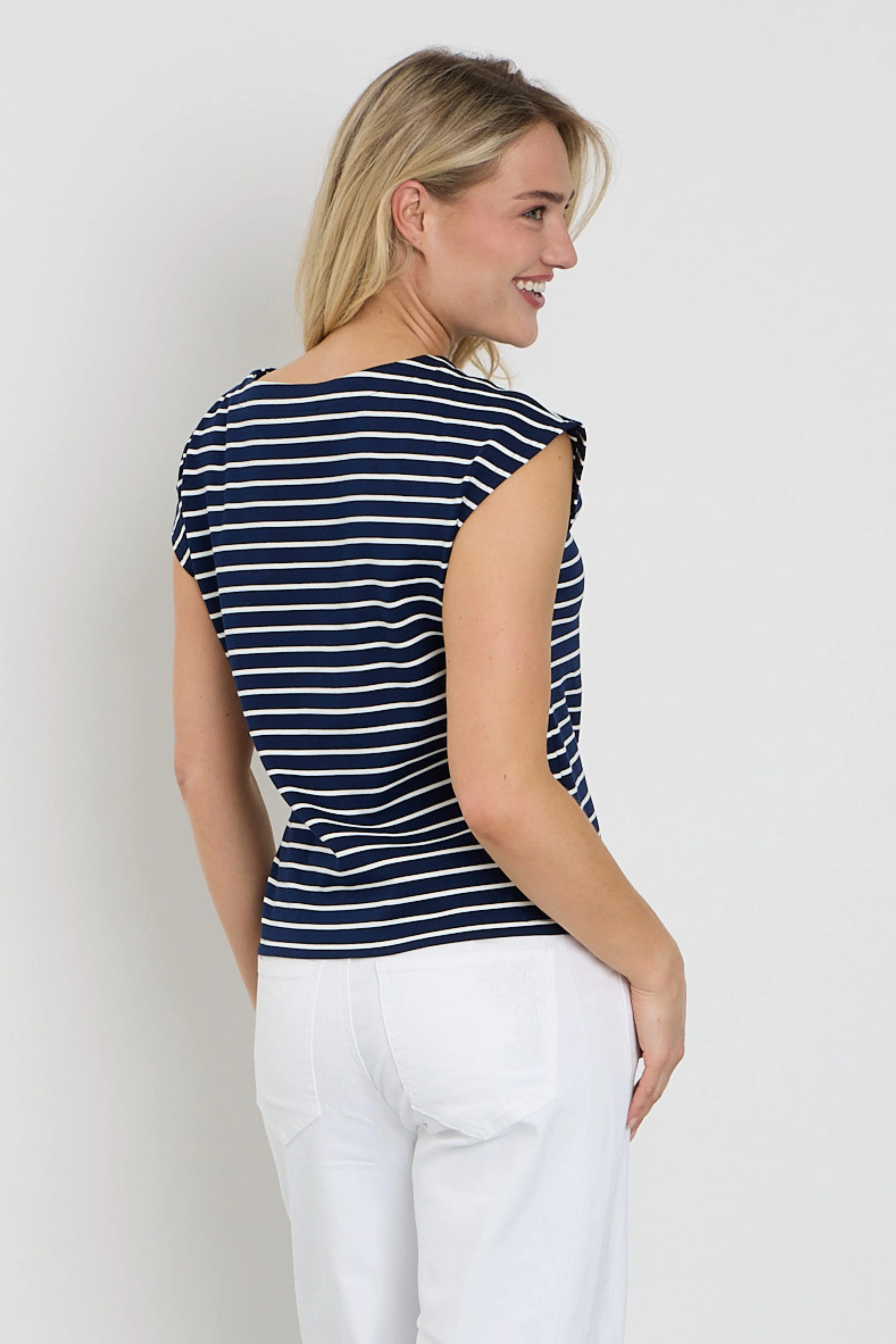 T-shirt Terry Stripe Knot Dark Blue SRB4759 - Image 4