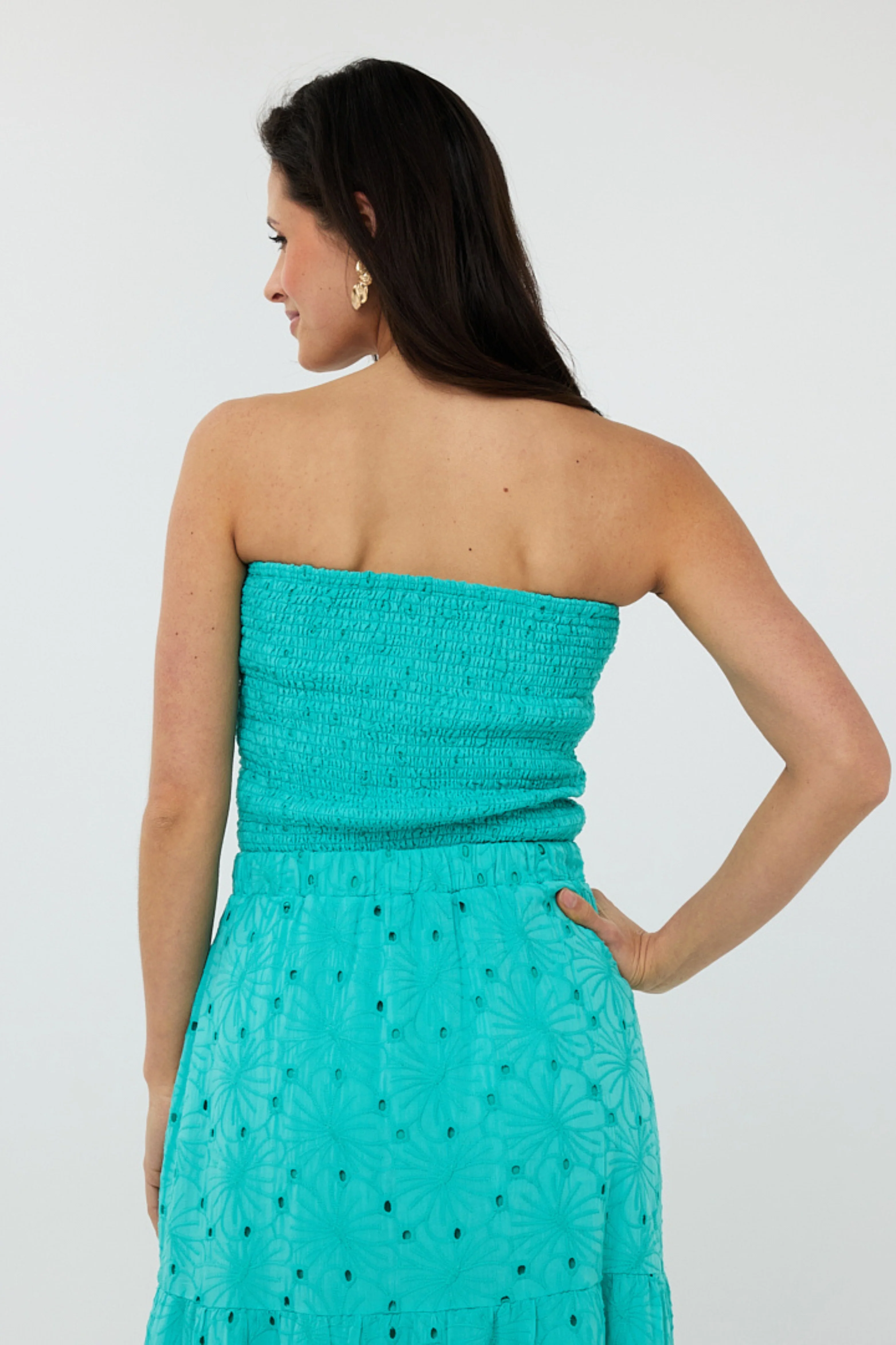 Top Bandeau Embroidery Flower Lagoon HS25.09222 - Image 7