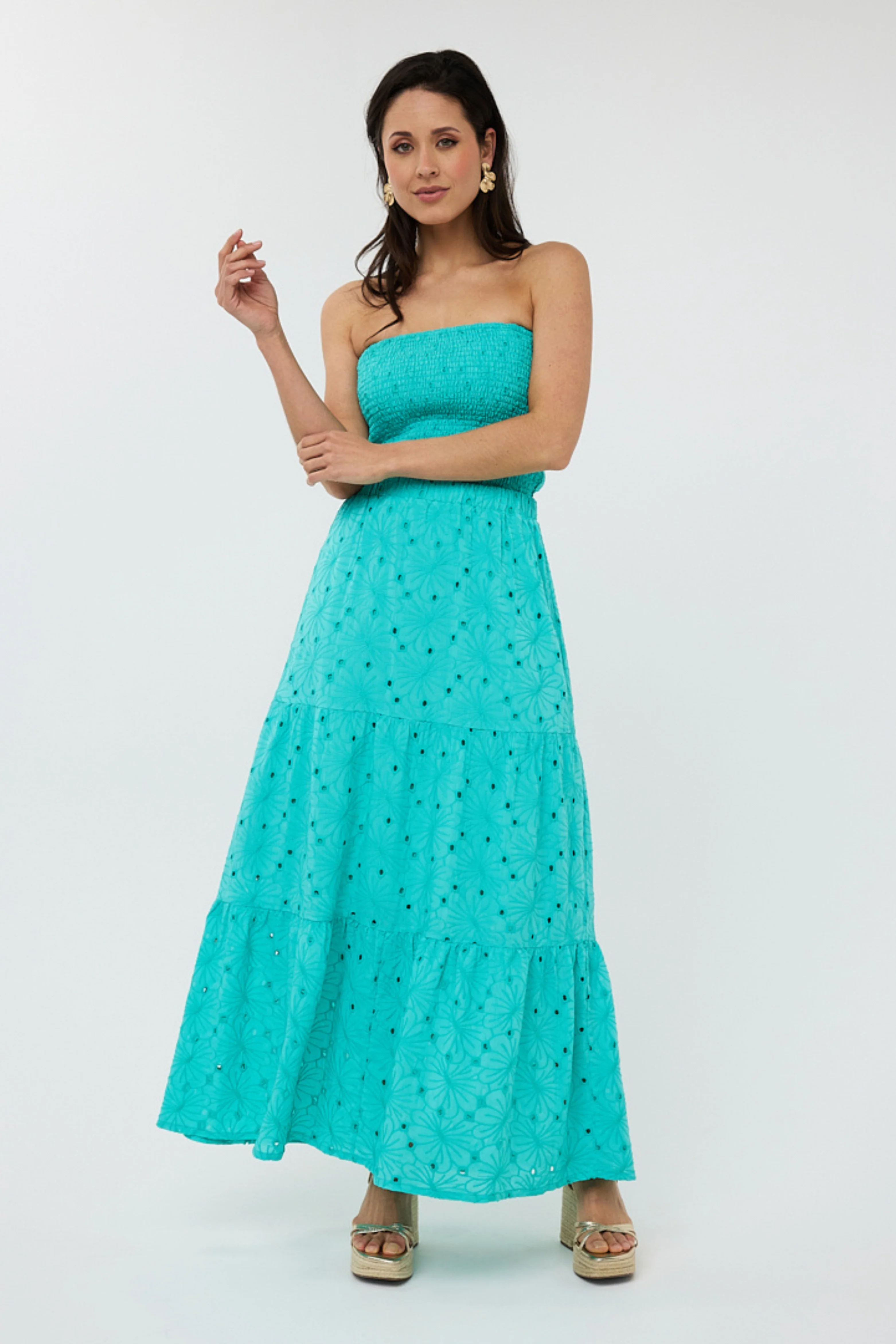 Top Bandeau Embroidery Flower Lagoon HS25.09222 - Image 8