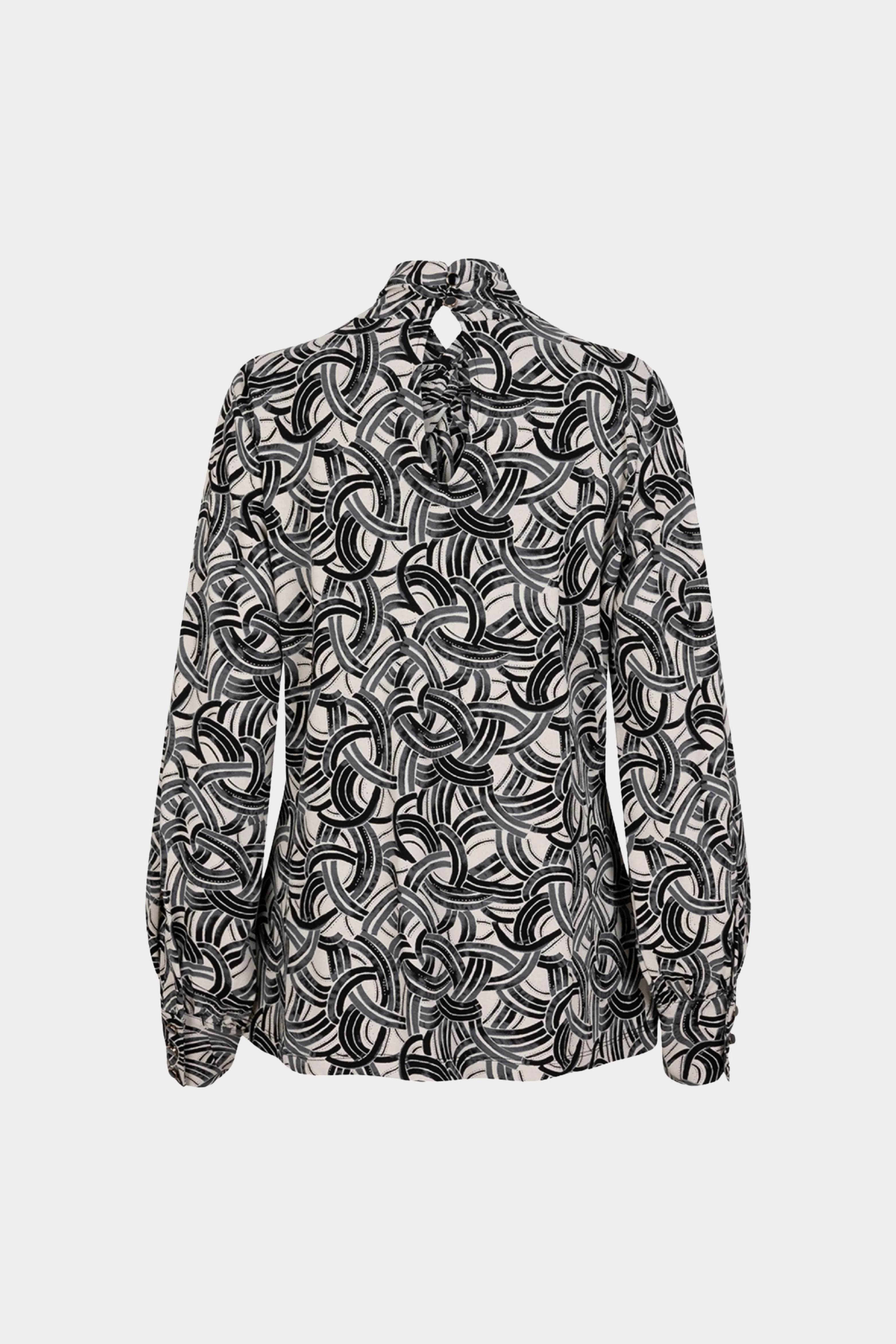 Top Col Pleat Sparkling Nights Print W25.30700 - Image 8