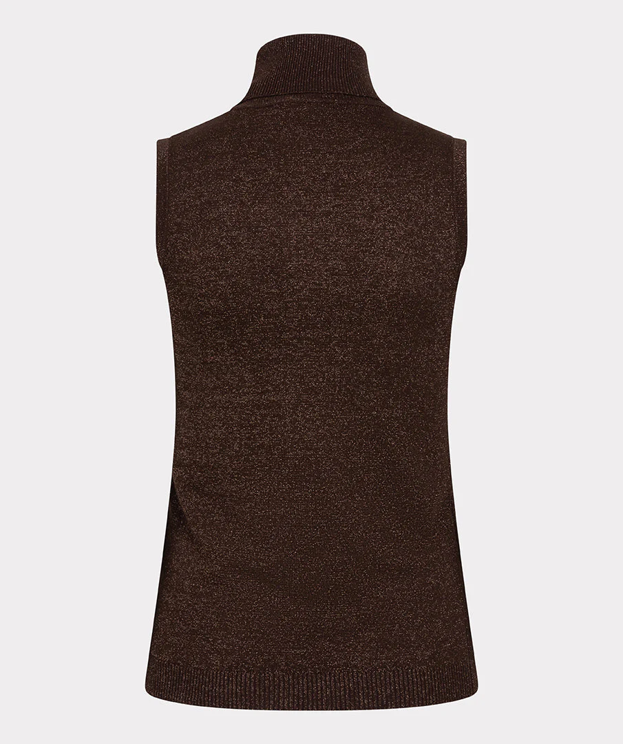 Top slv/lss col lurex Chocolate F24.31500 - Image 5