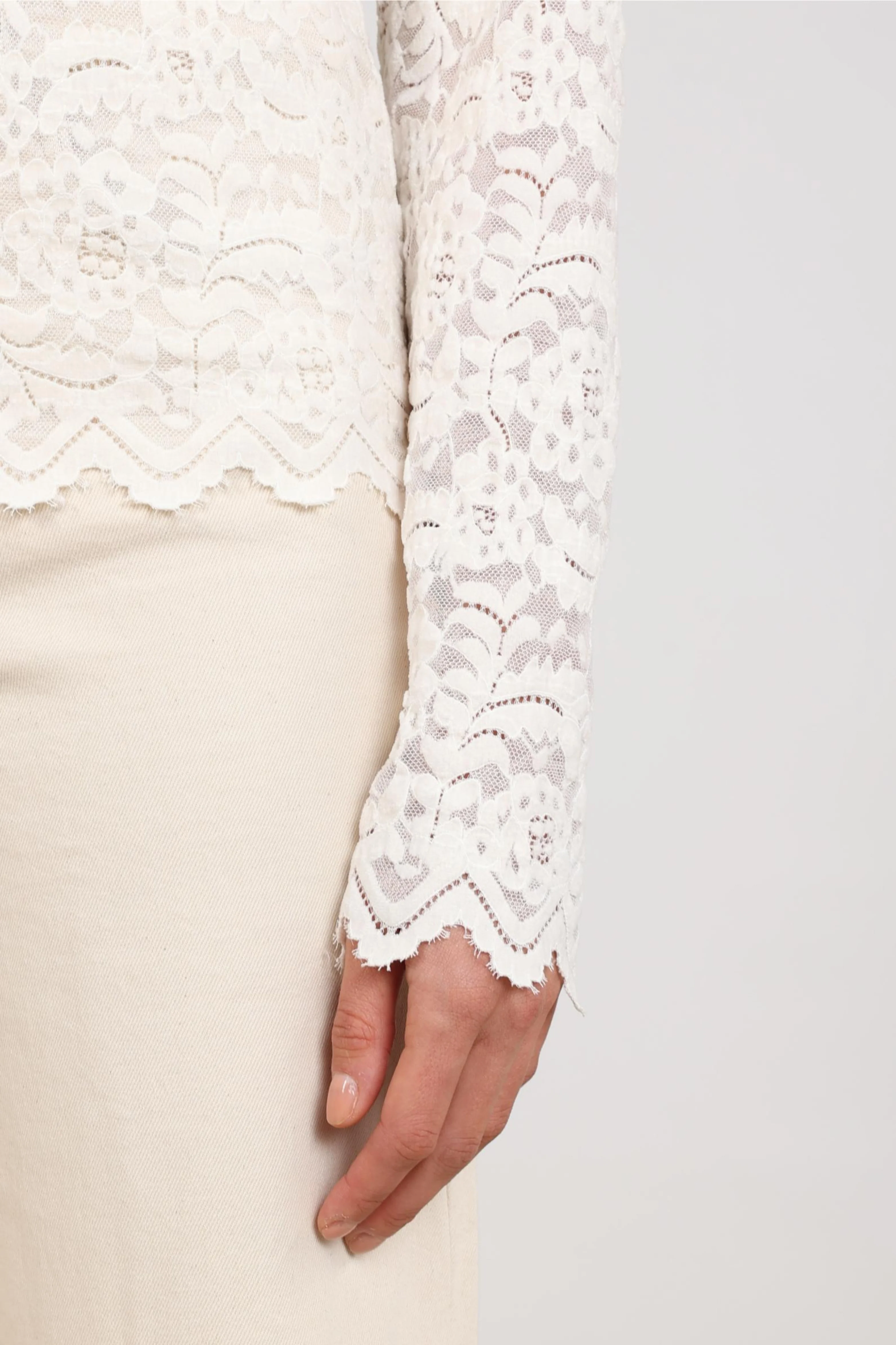 Top Wies Lace Offwhite NKF01099 - Image 6