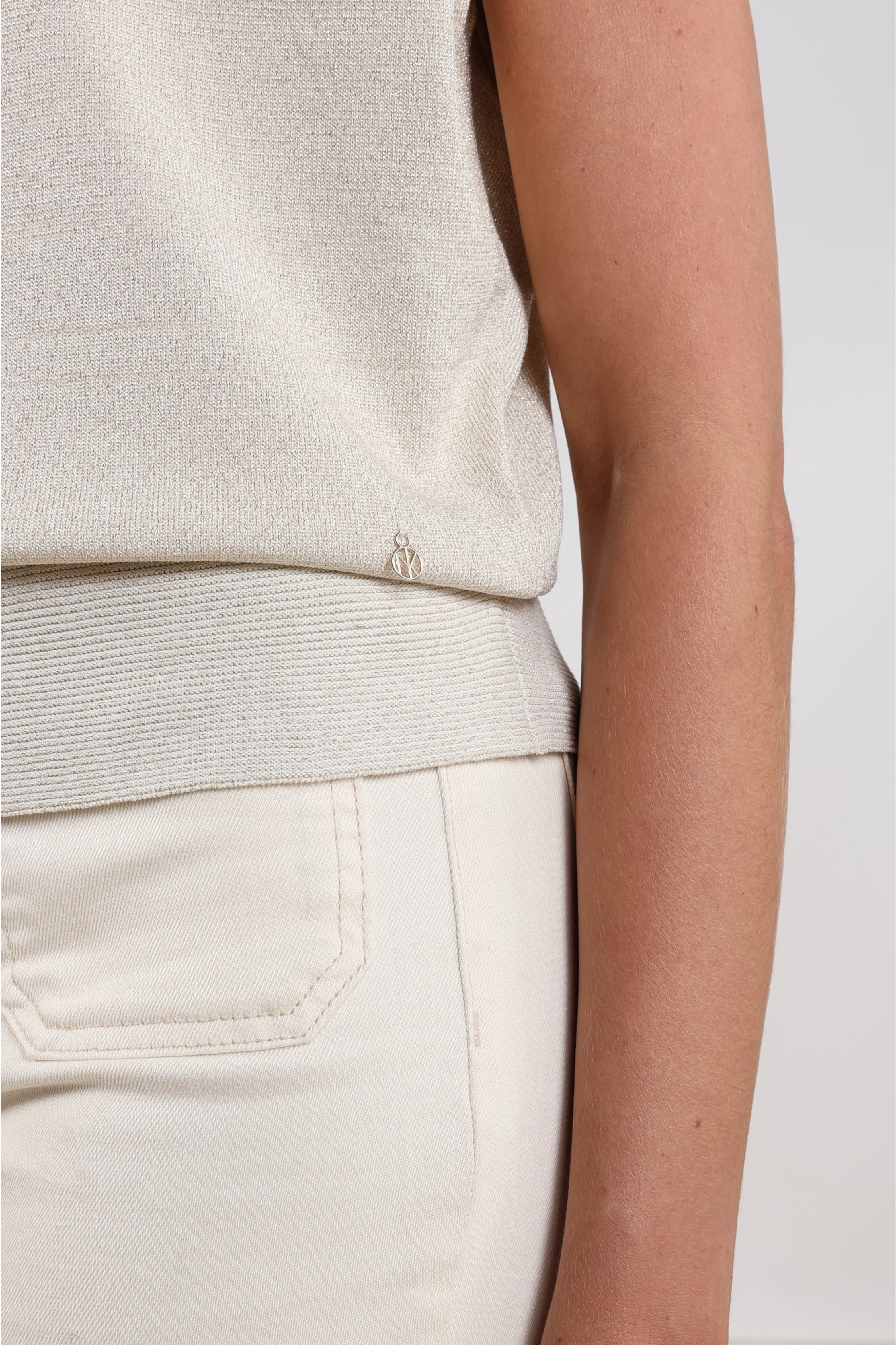 Top Wies Lurex Sand NKS01174 - Image 5
