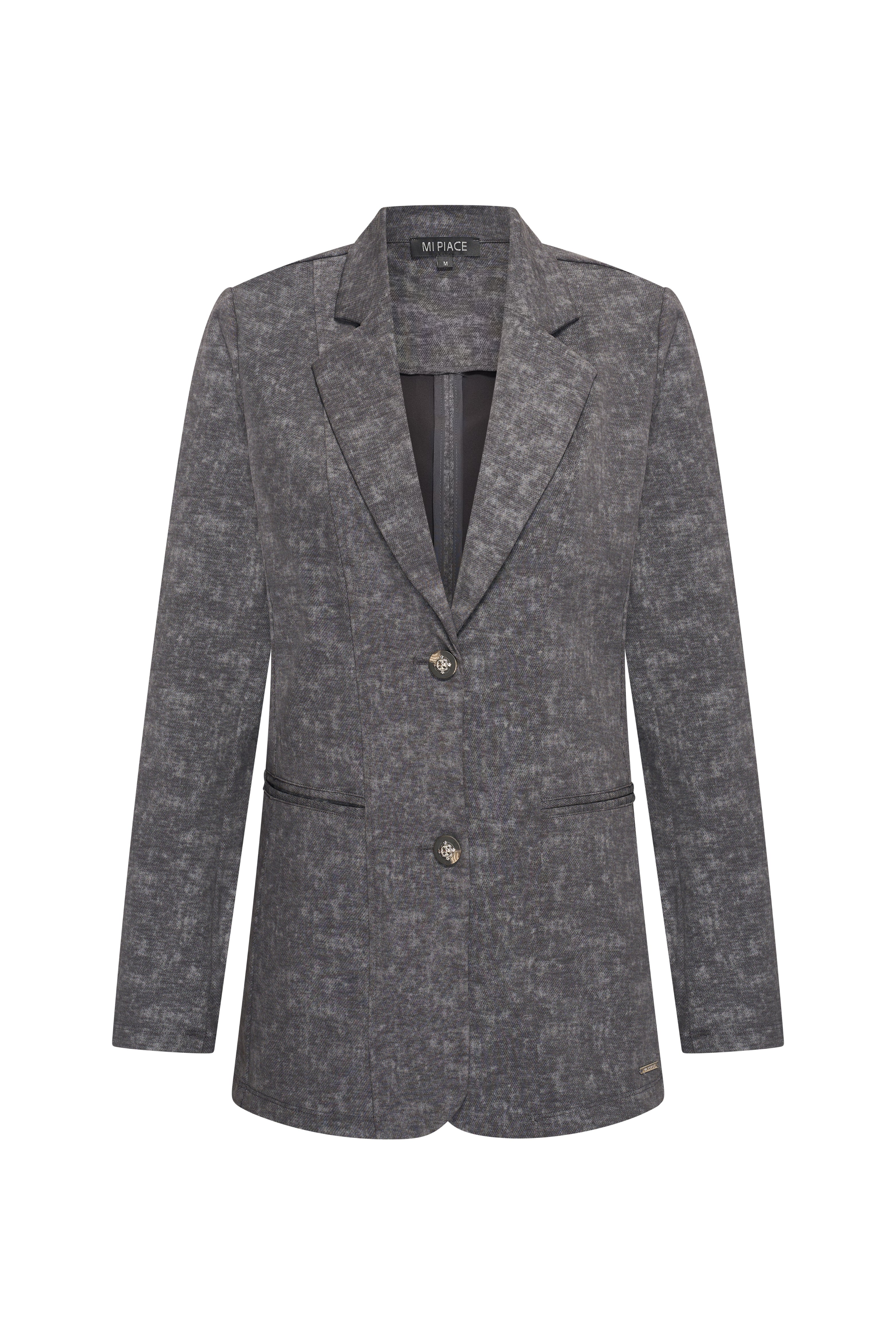 Travel Blazer Stone Foil Print Dark Grey 202102A - Image 2