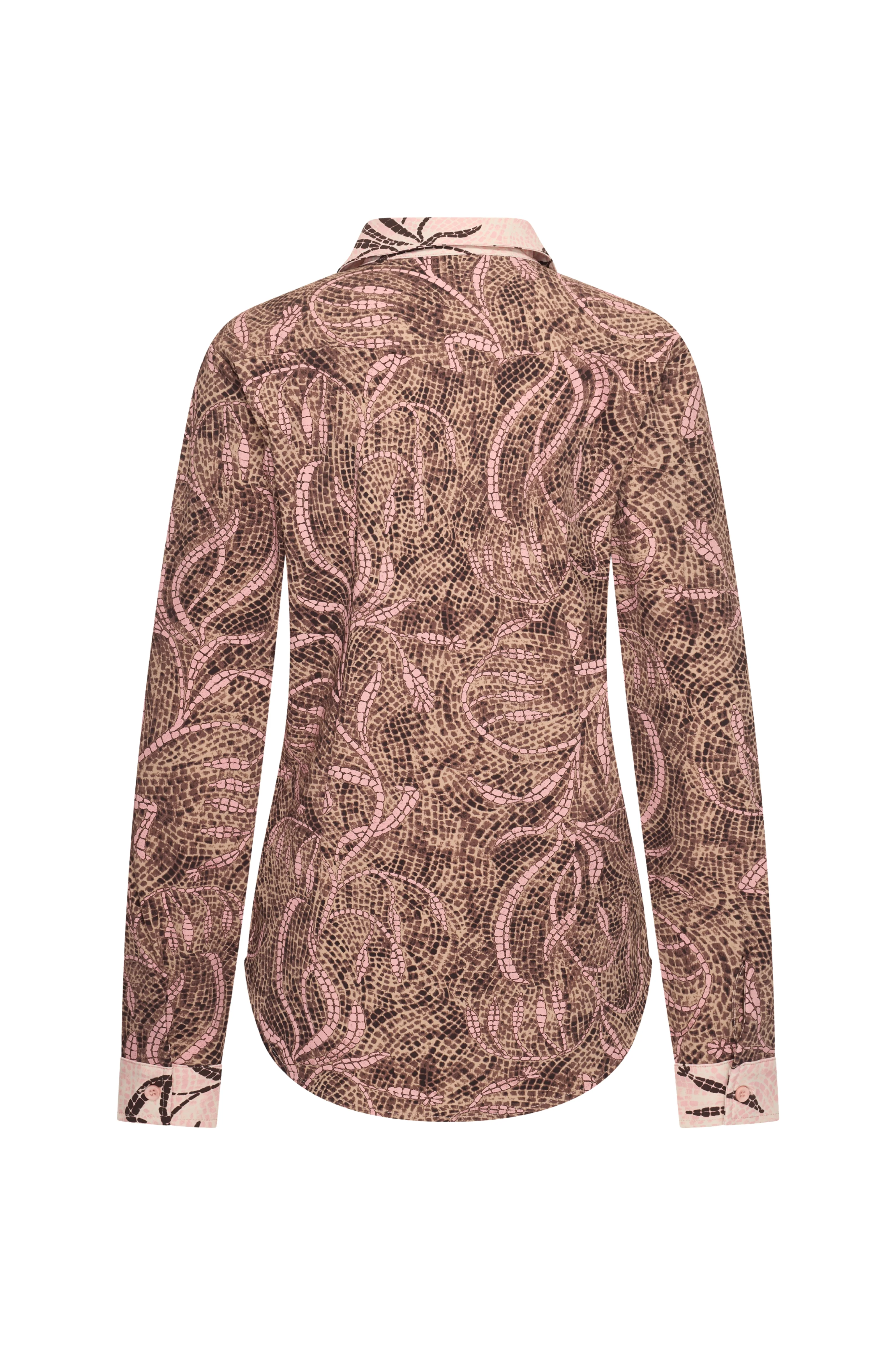 Travel Blouse Mix Twilight Twigs Print Espresso 202731 - Image 3