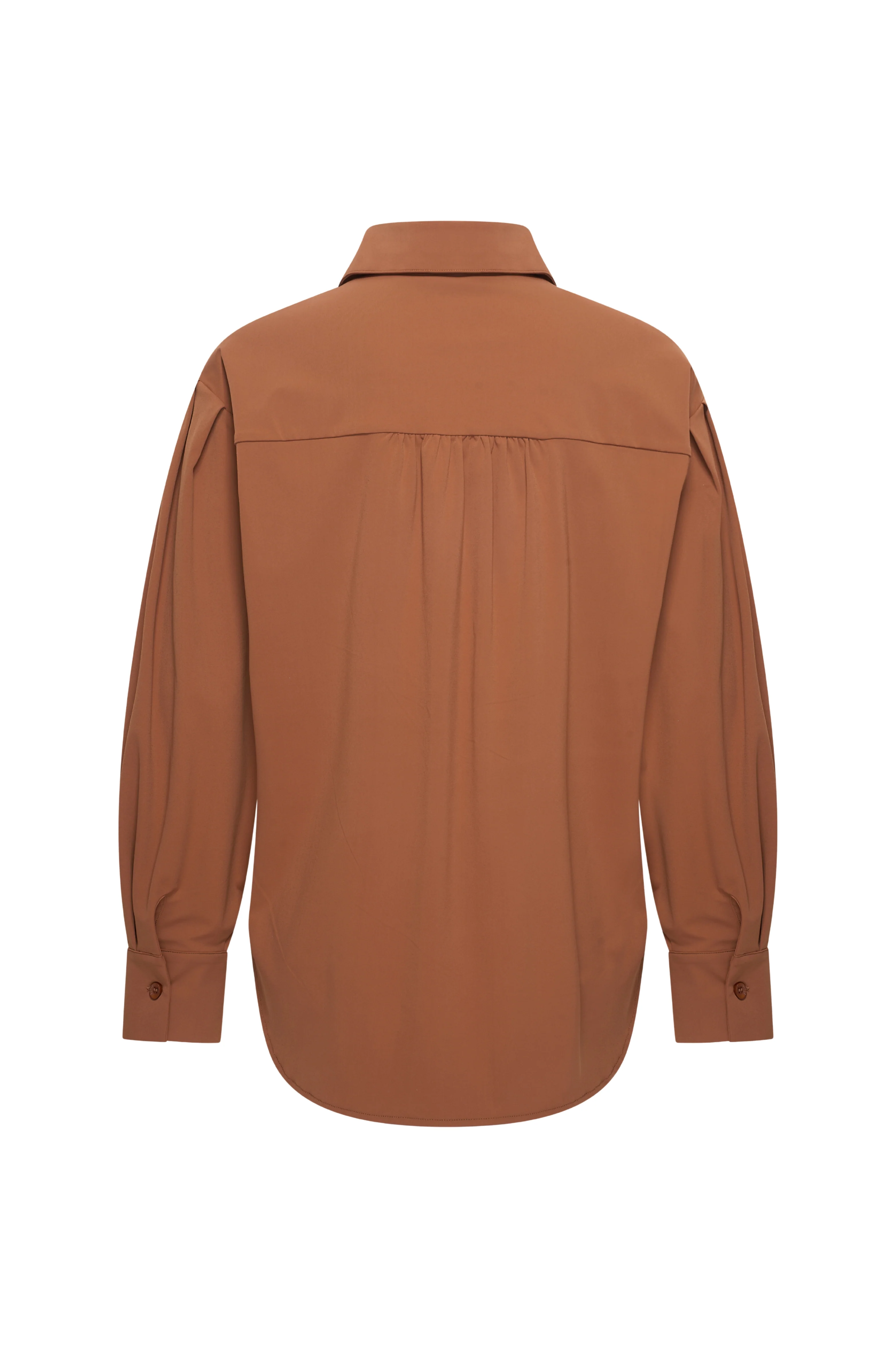 Travel Blouse Oversized Caramel 202524 - Image 4