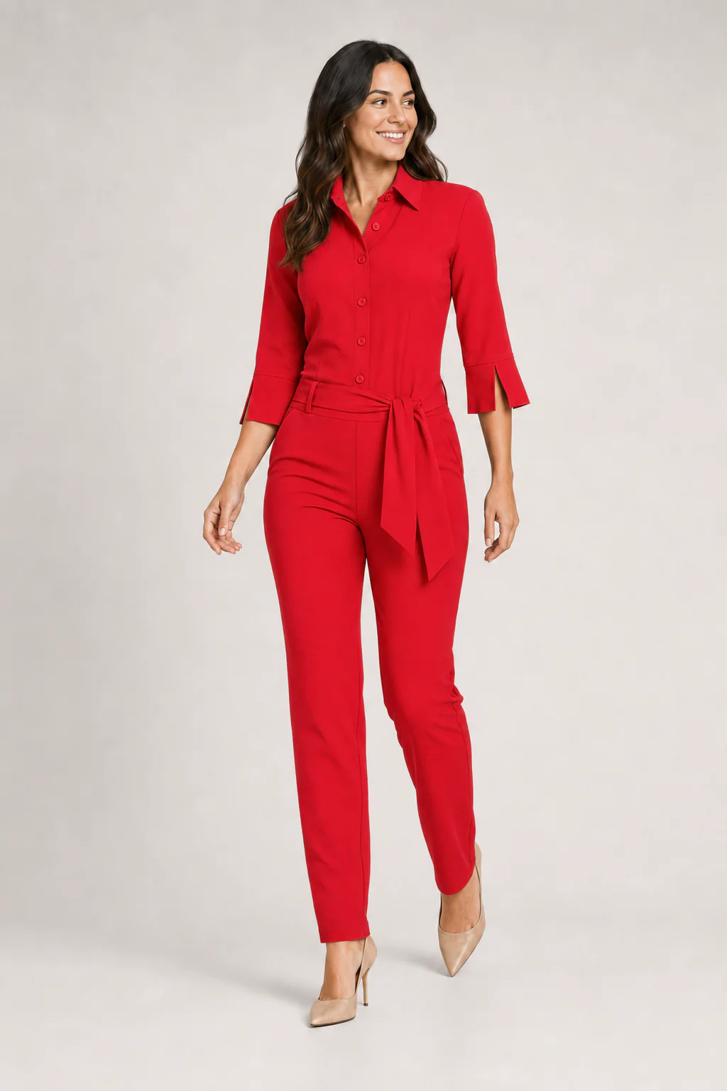 Travel Jumpsuit Red 202033 - Image 3