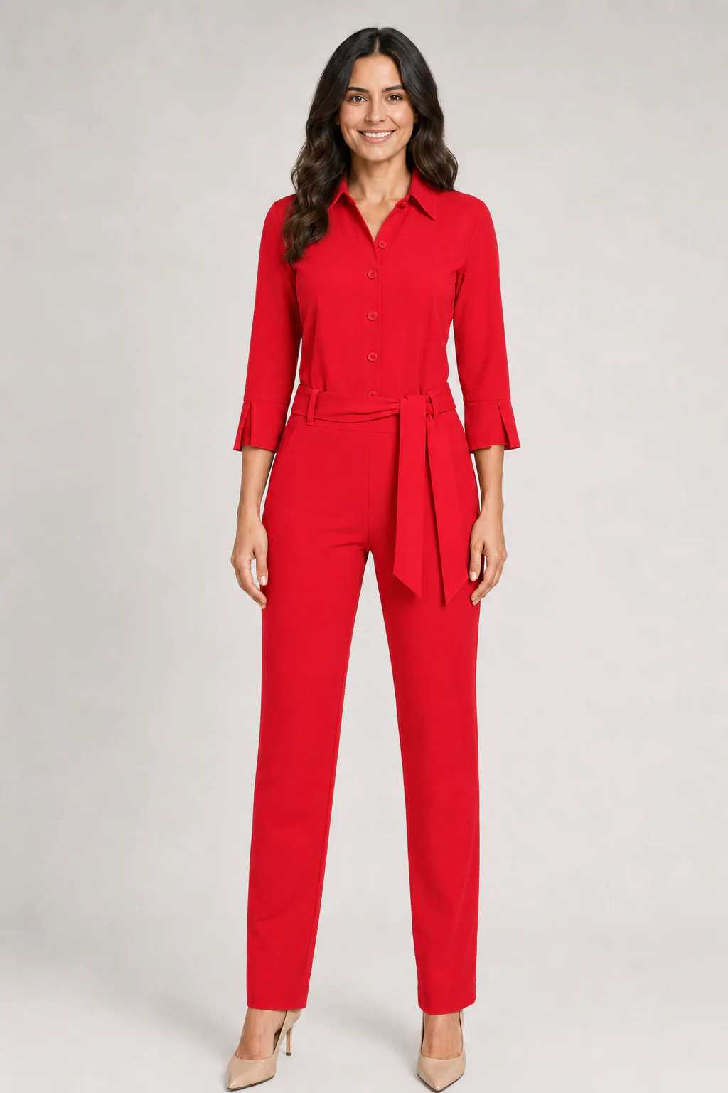 Travel Jumpsuit Red 202033 - Image 4