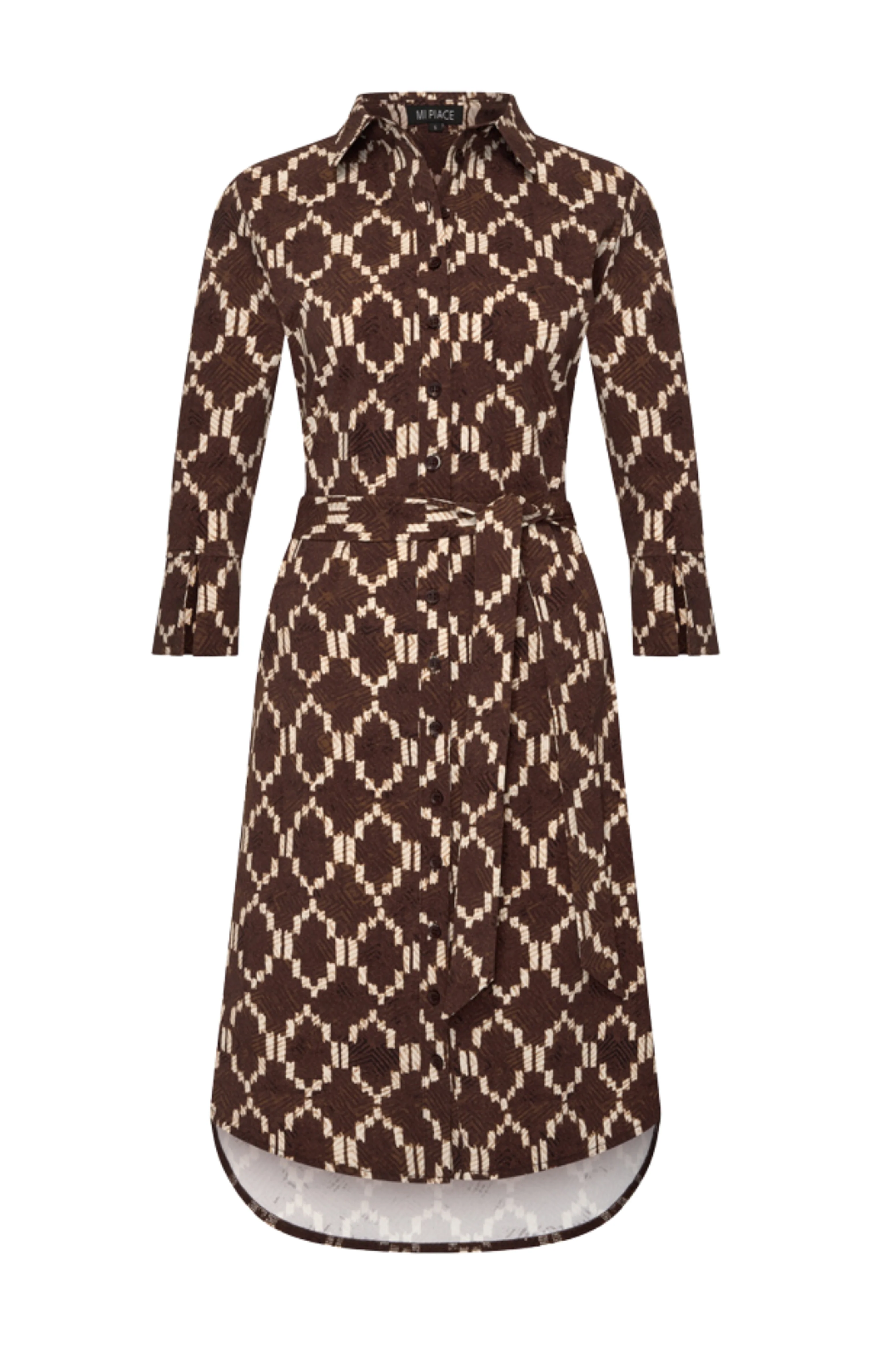 Travel Jurk Ikat Print Espresso 202092 - Image 2