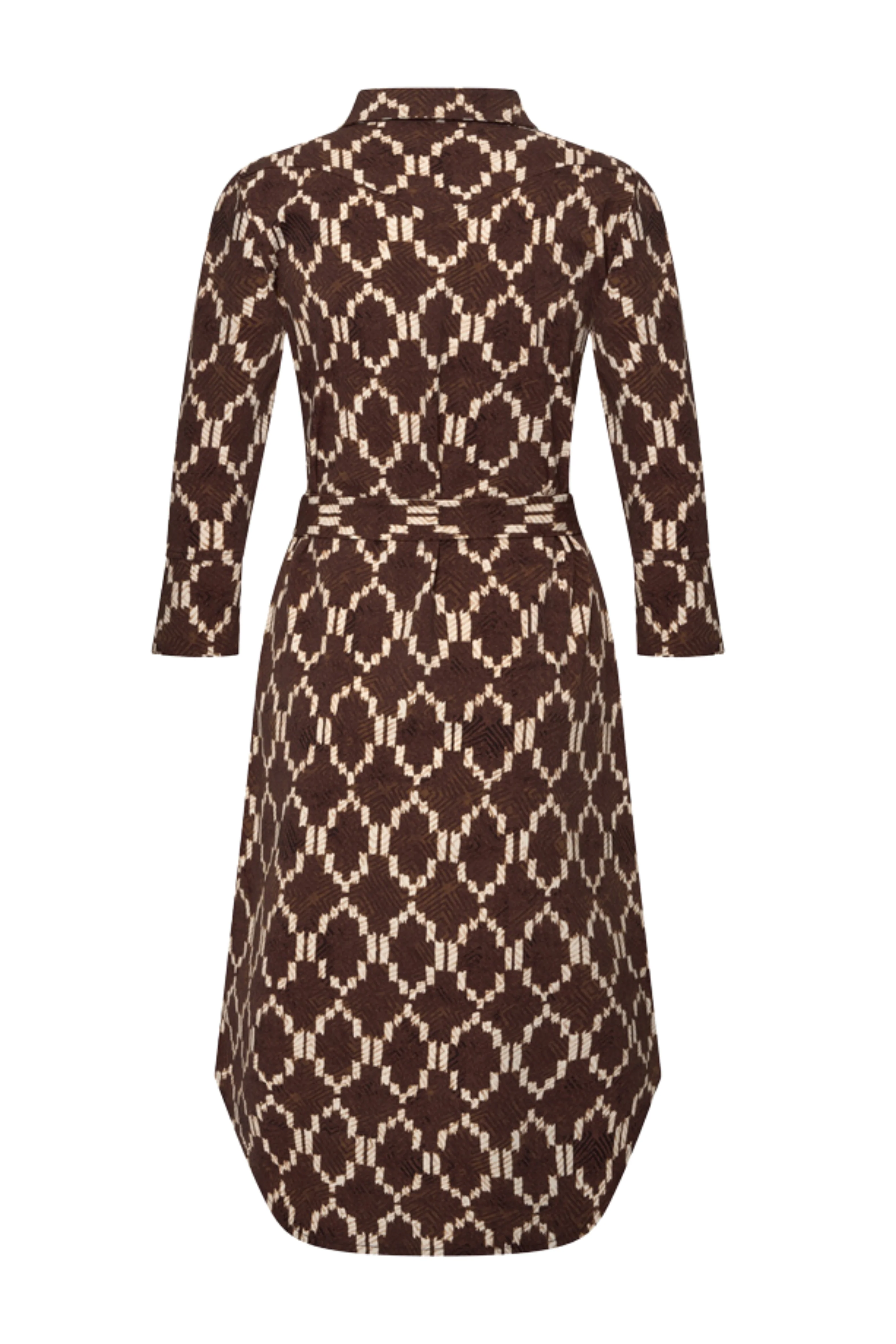 Travel Jurk Ikat Print Espresso 202092 - Image 3