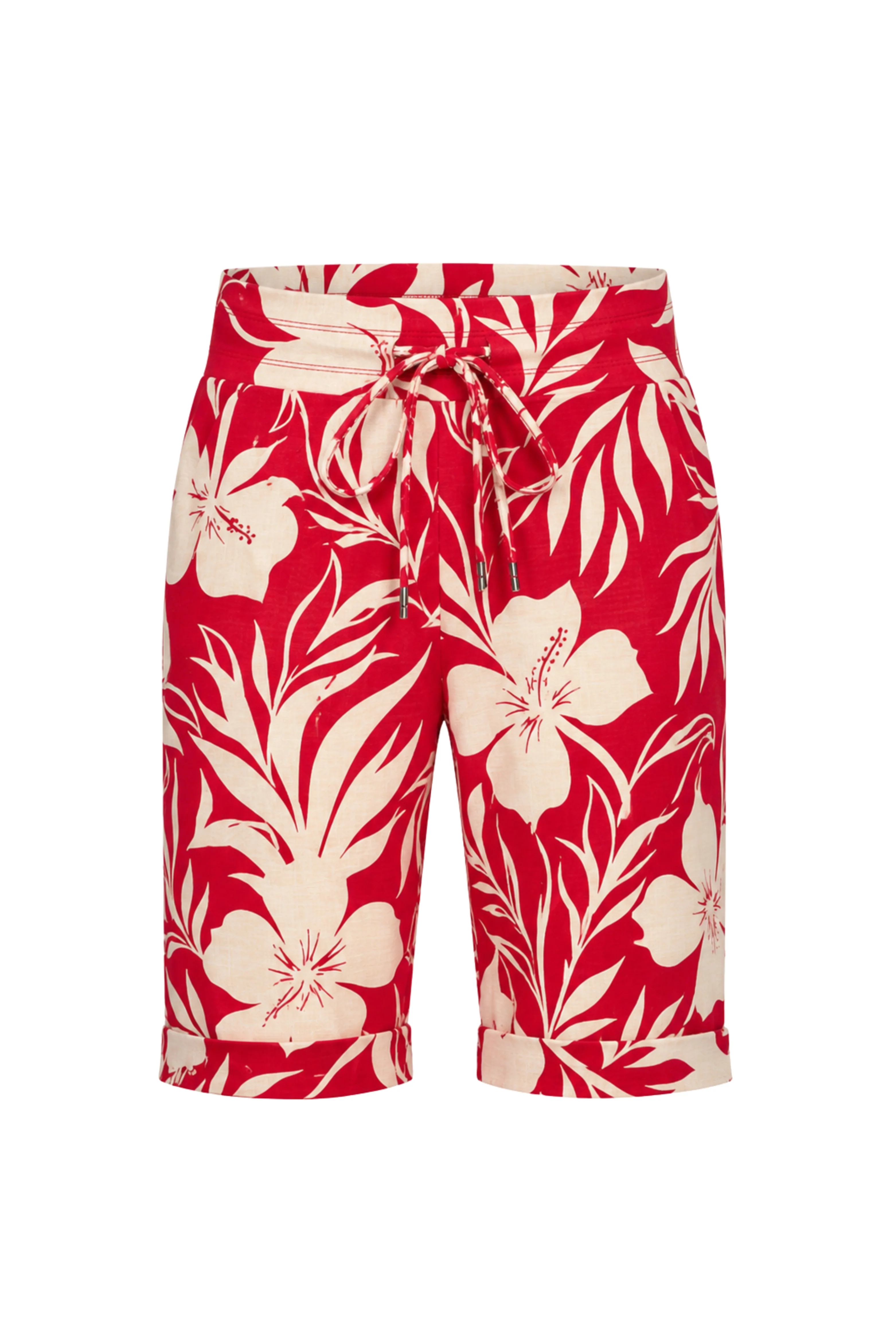 Travel Short Hibiscus Print Red 202423 - Image 2