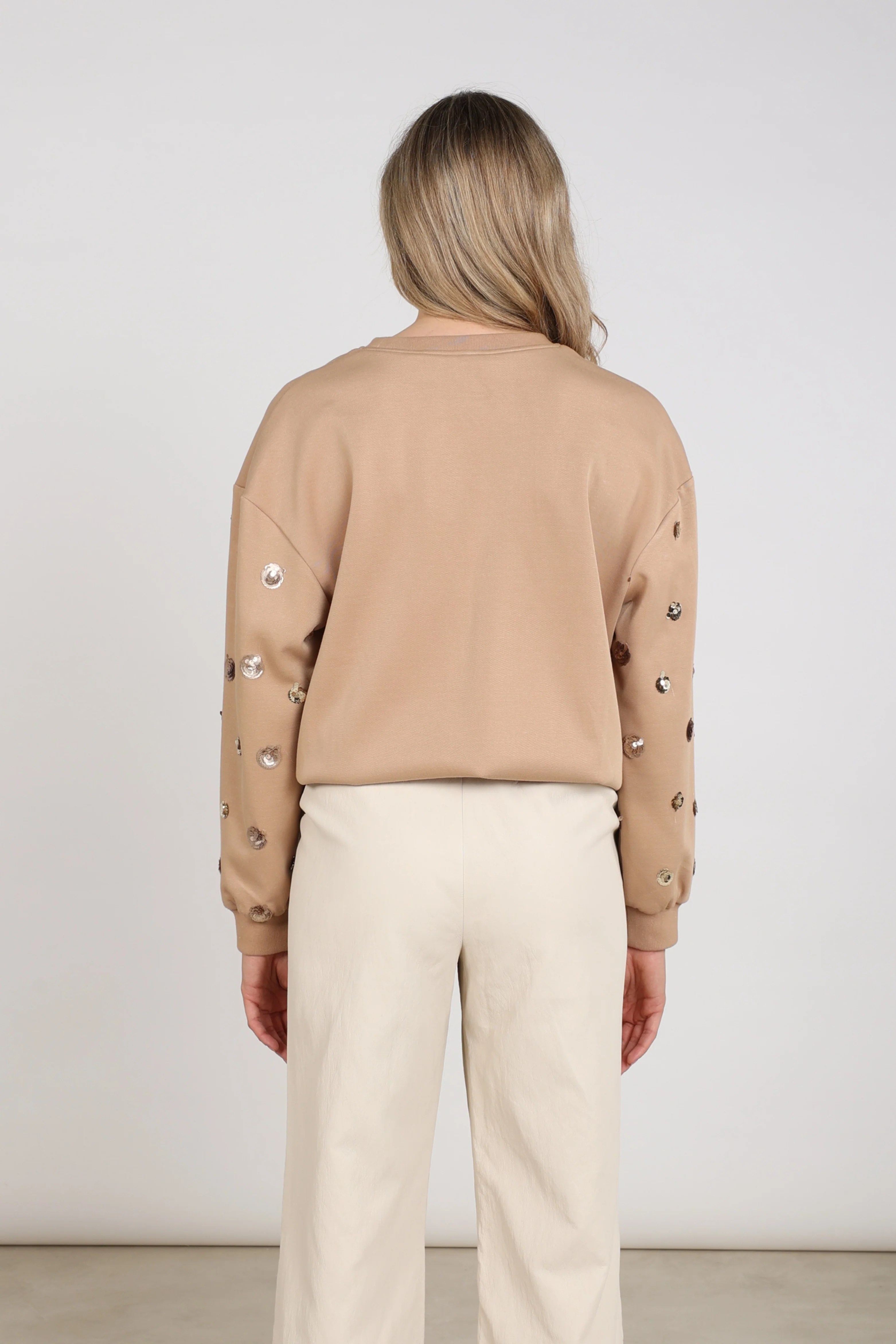 Trui Sara Paillet Toffee NKF03066 - Image 5